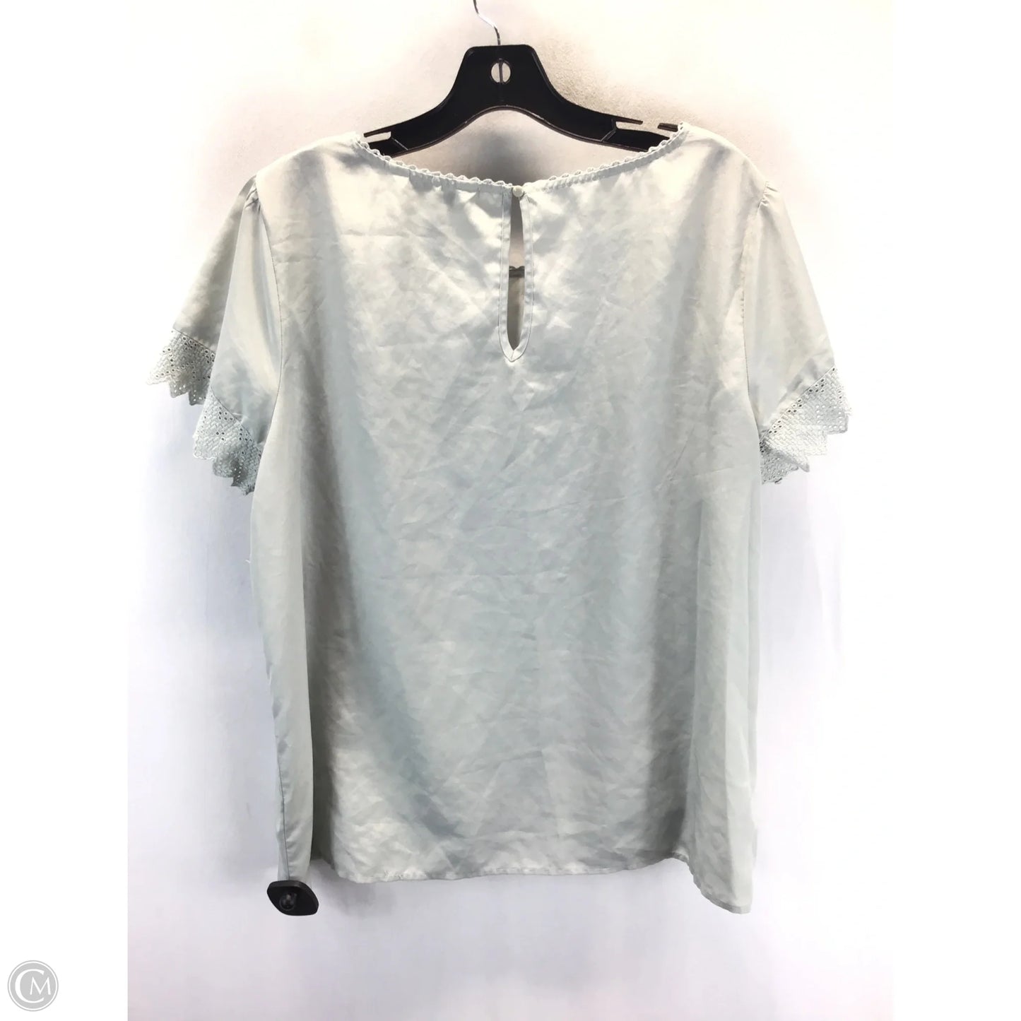 Blouse Short Sleeve By Lc Lauren Conrad In Grey, Size: Xxl
