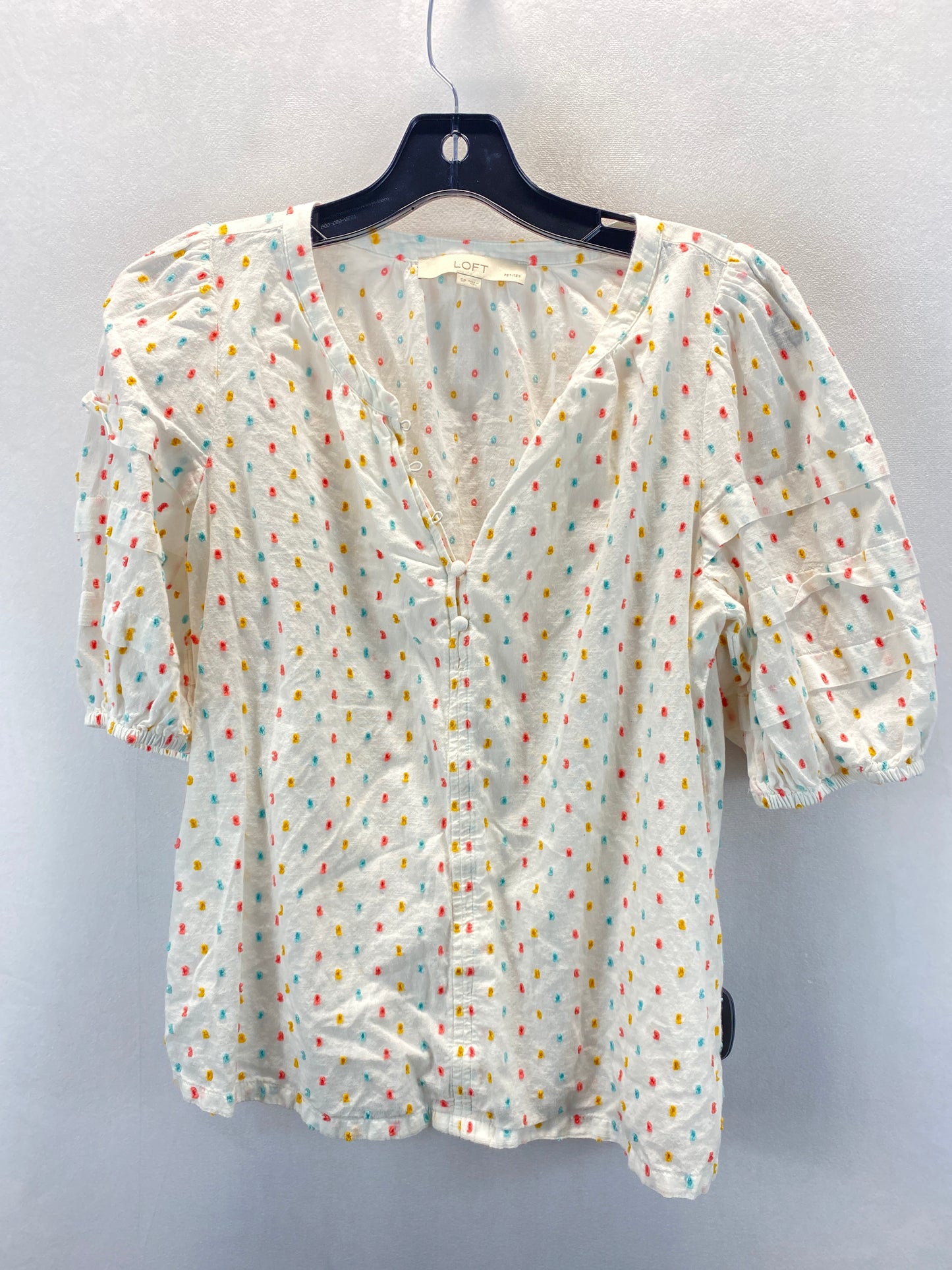 Top Short Sleeve By Loft Size: Petite S