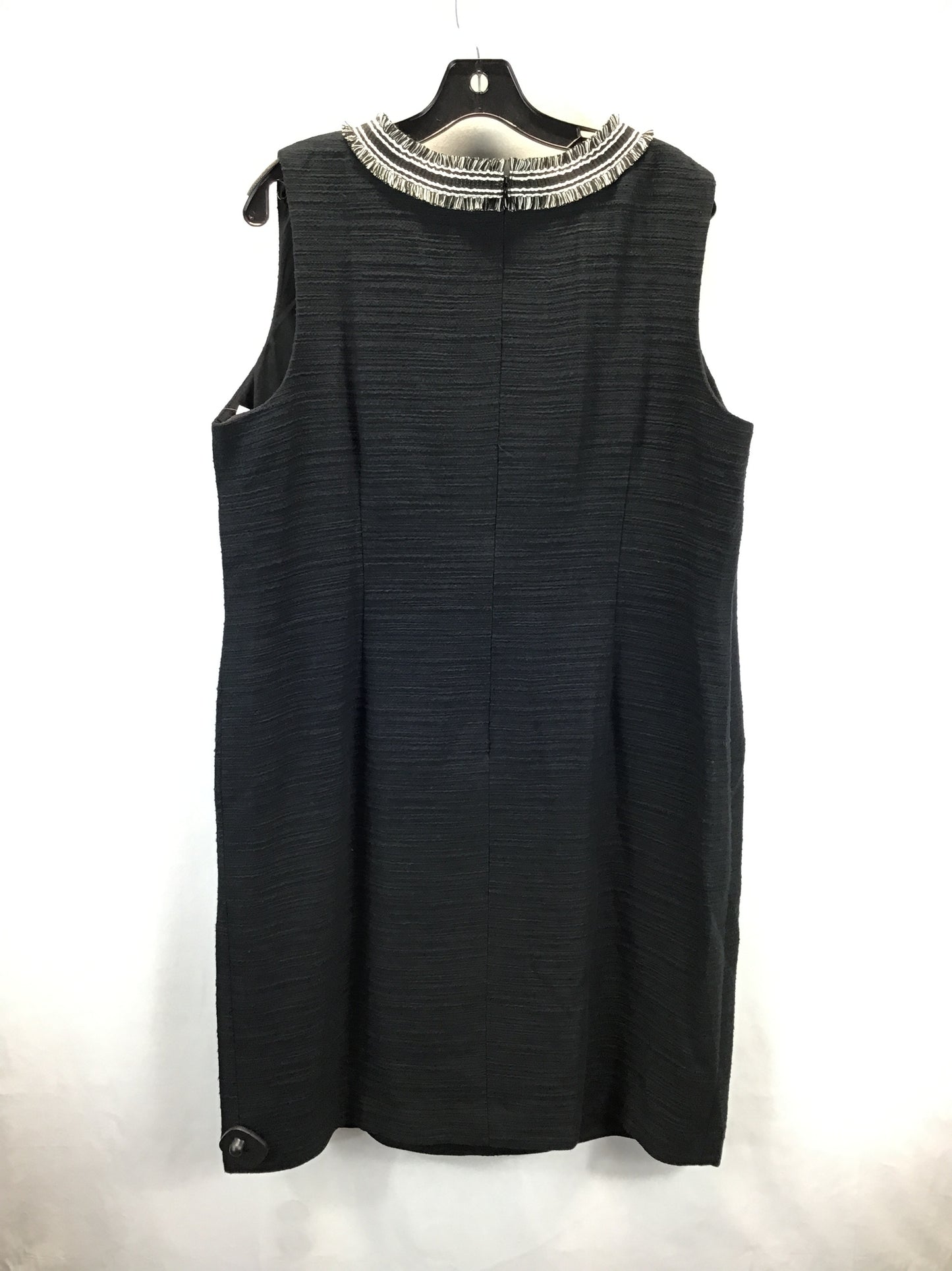 Dress Casual Midi By Talbots In Black & White, Size: 14