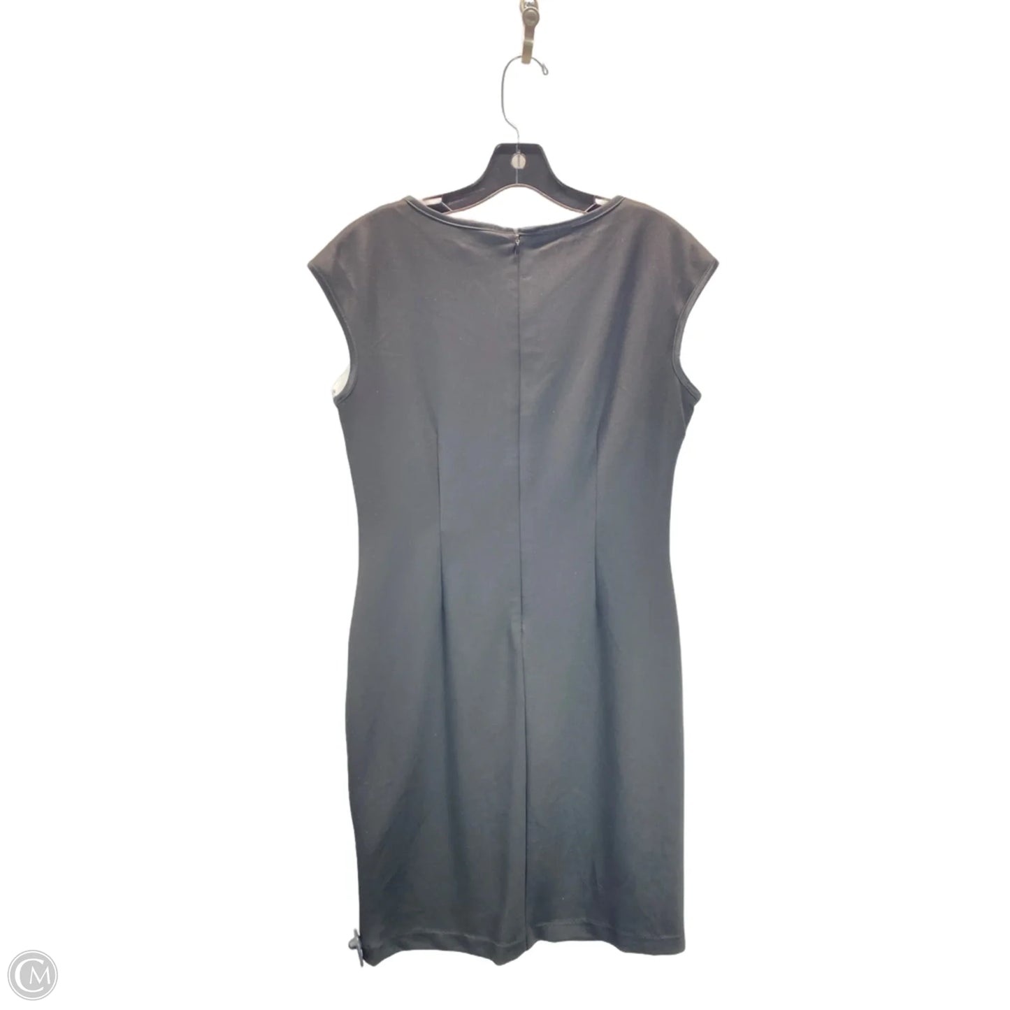 Dress Party Midi By R And M Richards In Black & Tan, Size: 10