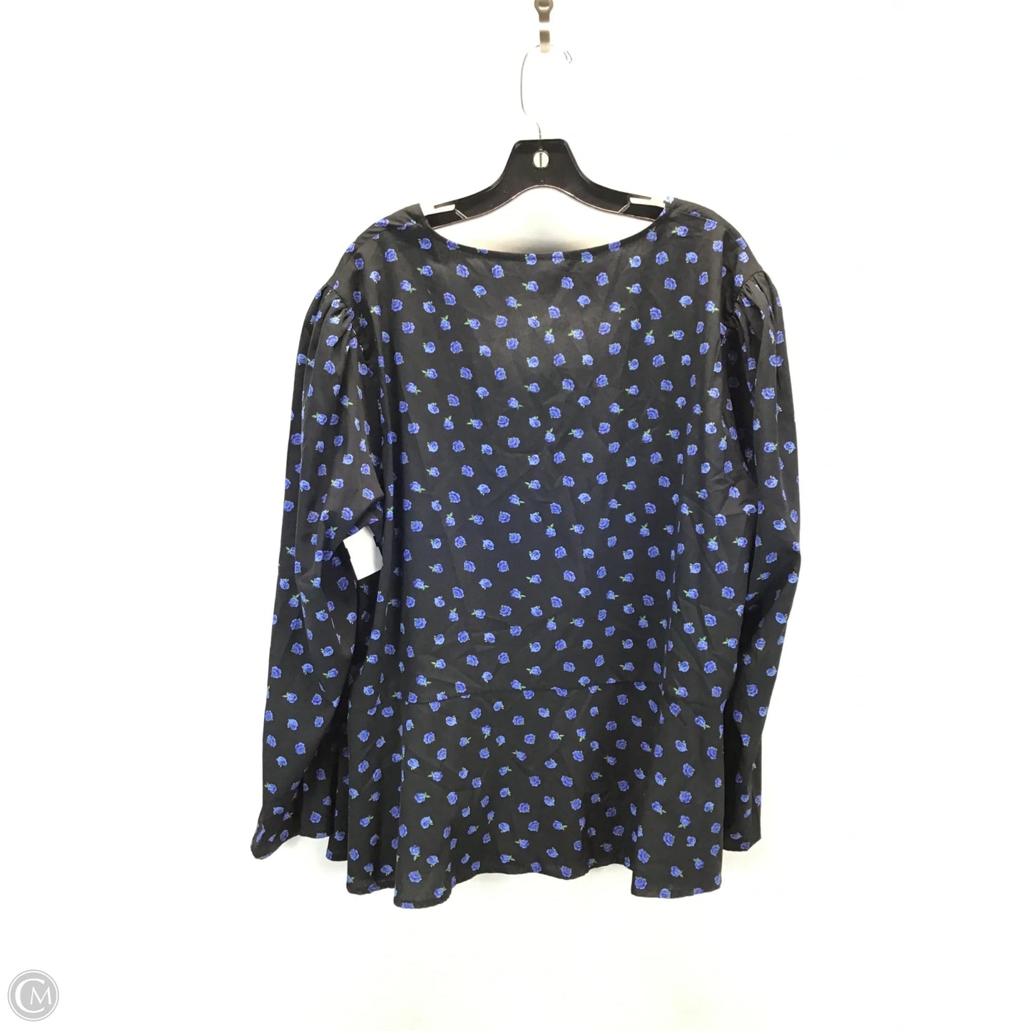 Top Long Sleeve By New Look In Black & Blue, Size: 20