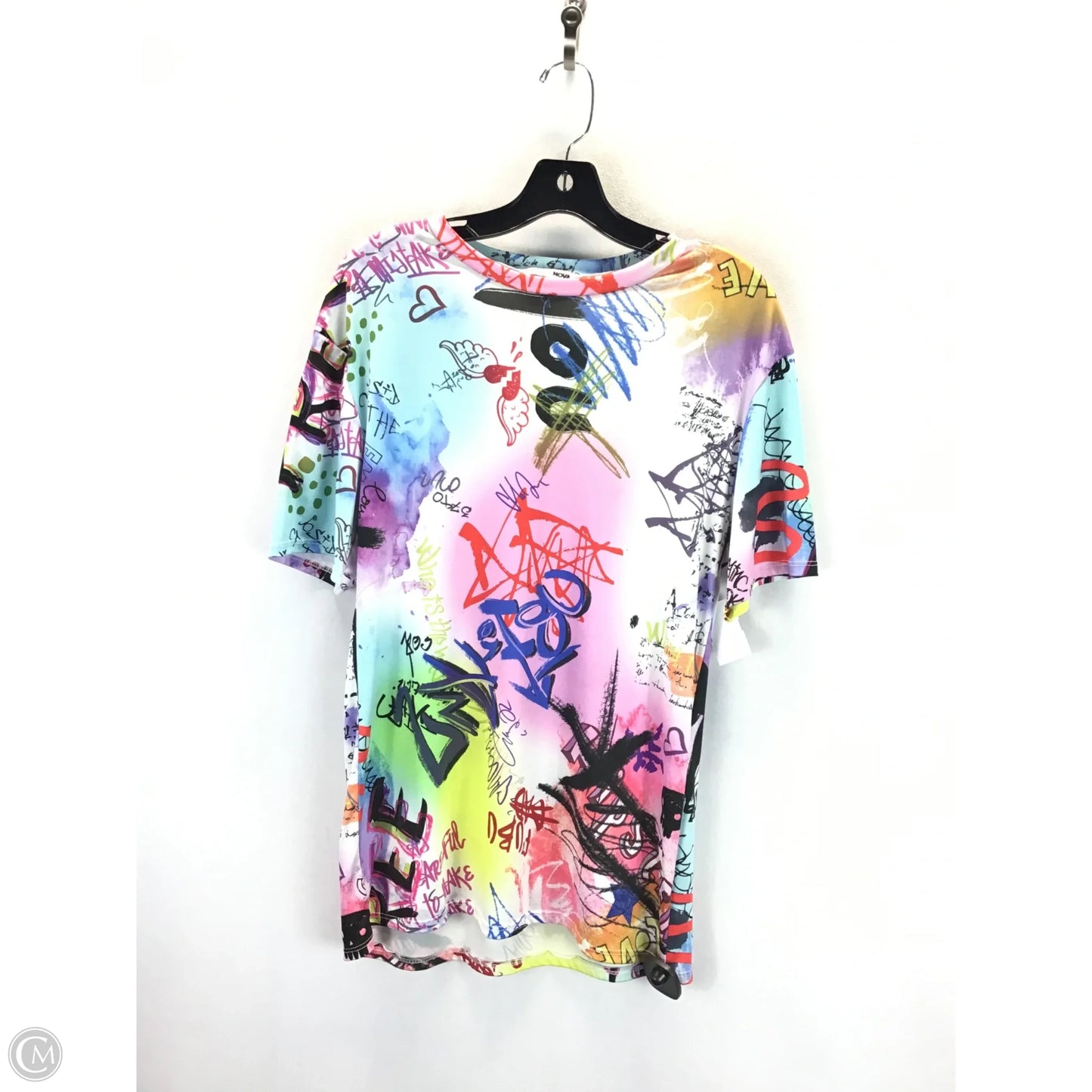 Top Short Sleeve By Fashion Nova In Multi-colored, Size: Xs