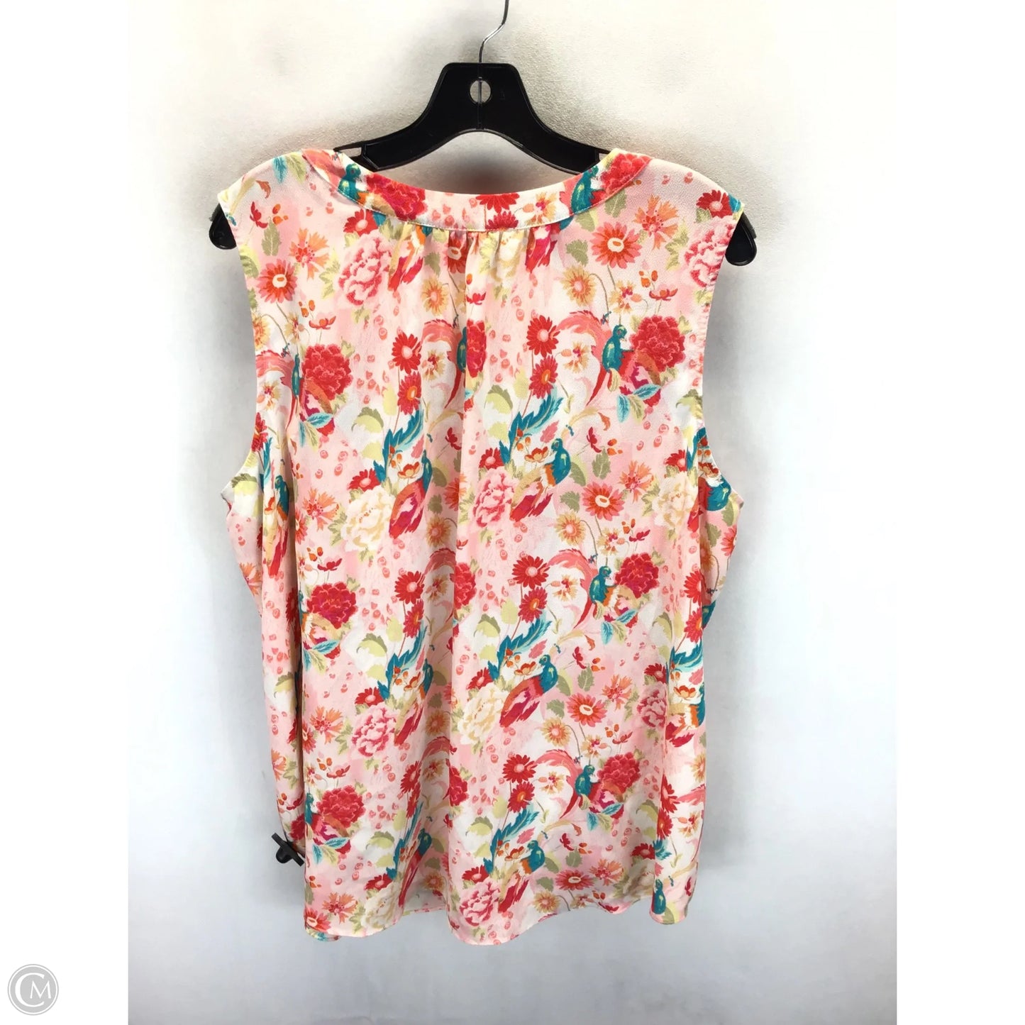 Blouse Sleeveless By Rose And Olive In Blue & Orange, Size: 2x