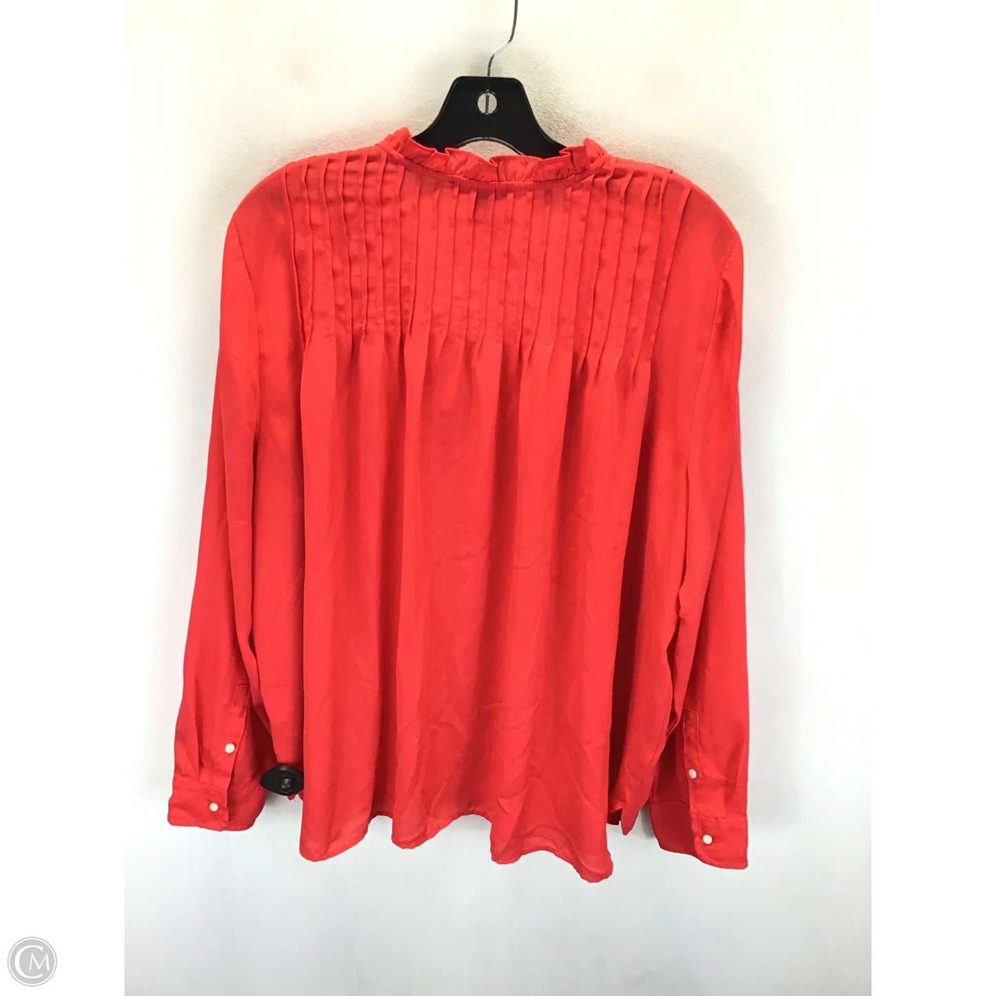 Blouse Long Sleeve By J. Crew In Red, Size: 22