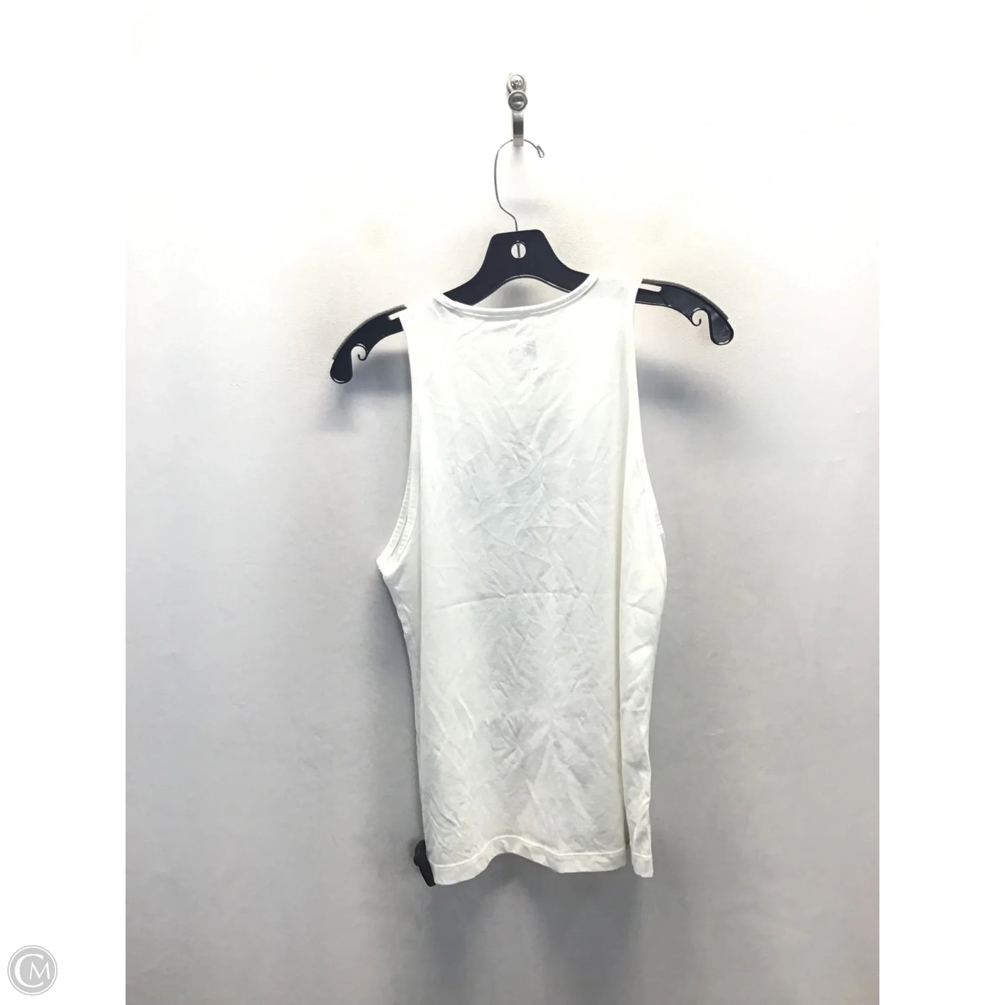 Athletic Tank Top By Nike Apparel In Black & White, Size: S