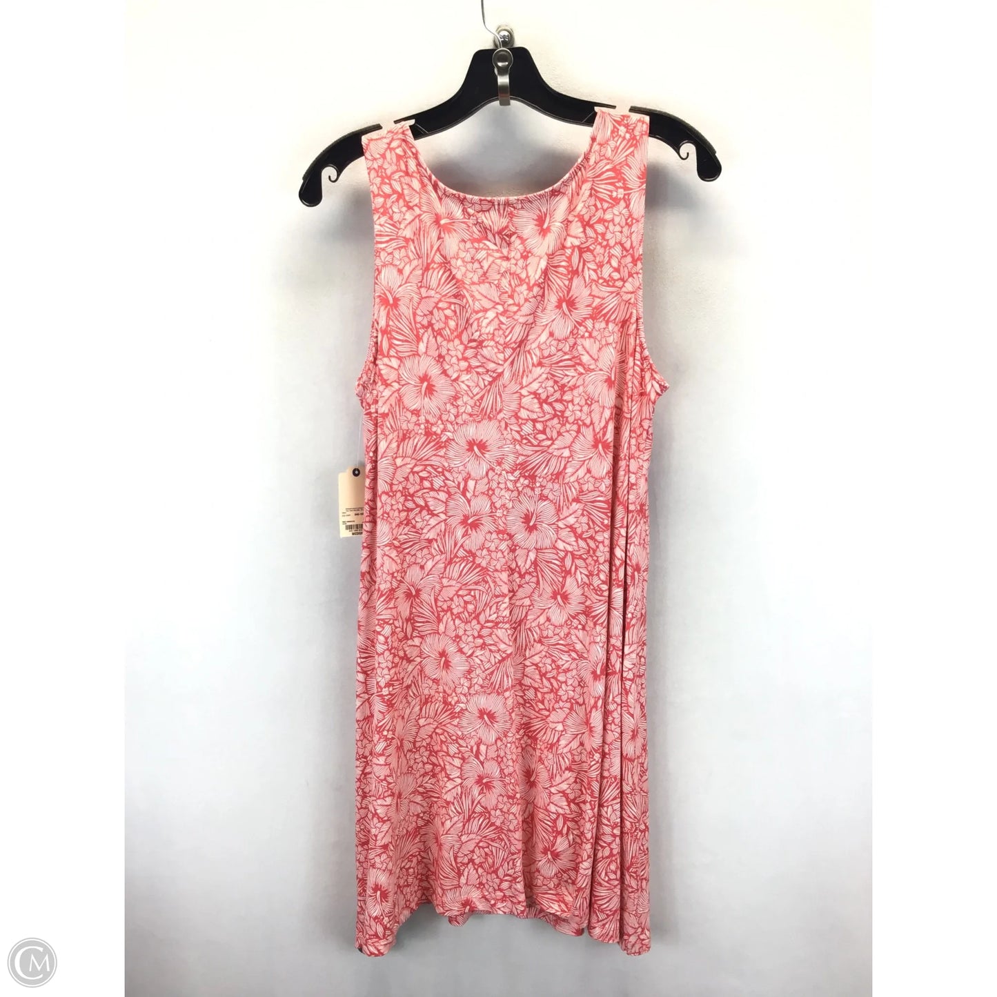 Dress Casual Midi By St Johns Bay In Orange & White, Size: M