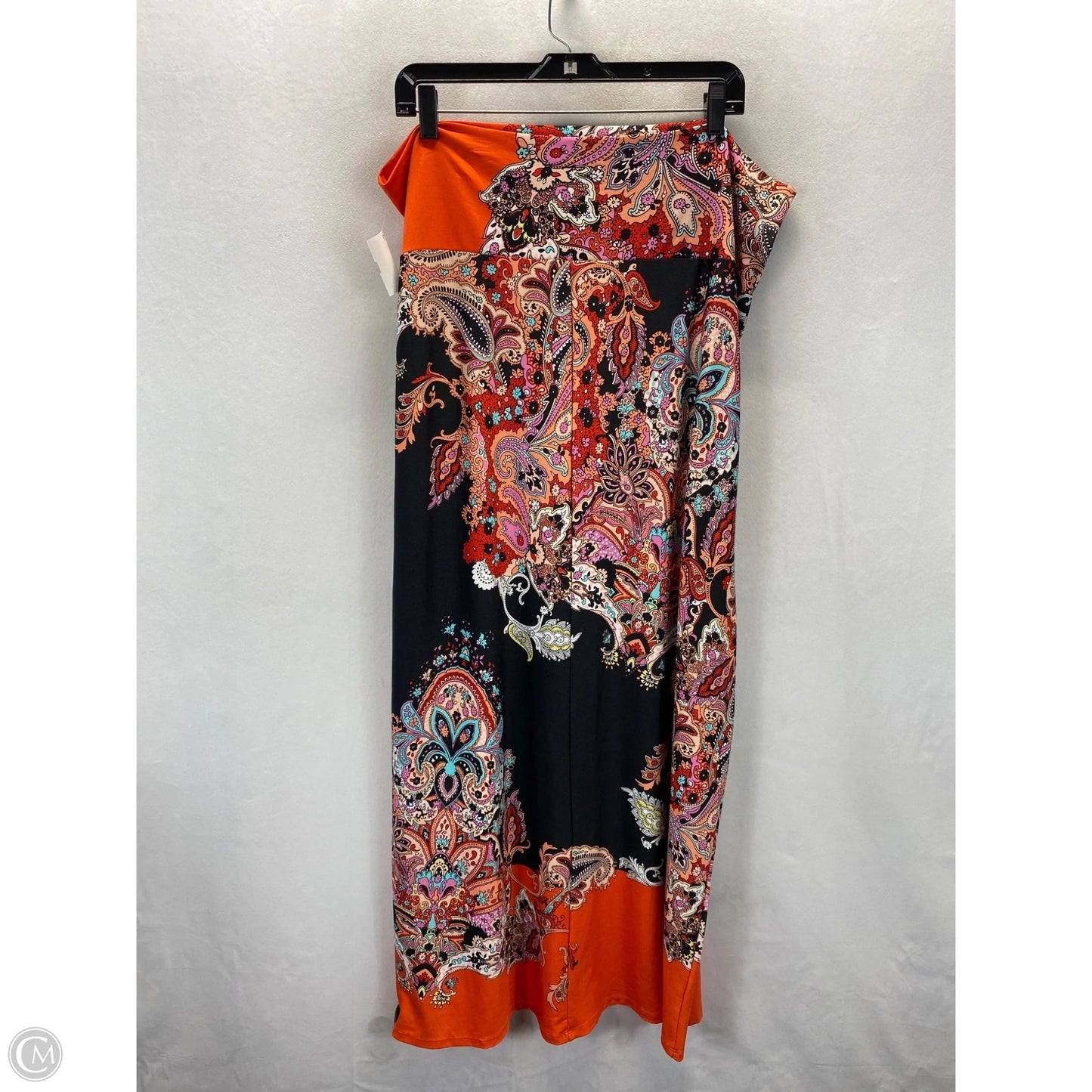 Skirt Maxi By Clothes Mentor In Paisley Print, Size: Xl