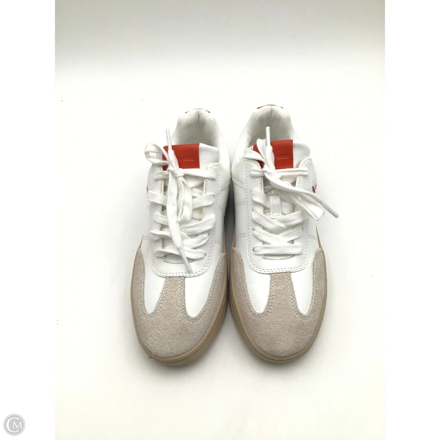 Shoes Designer By Michael Kors In Orange & White, Size: 6.5