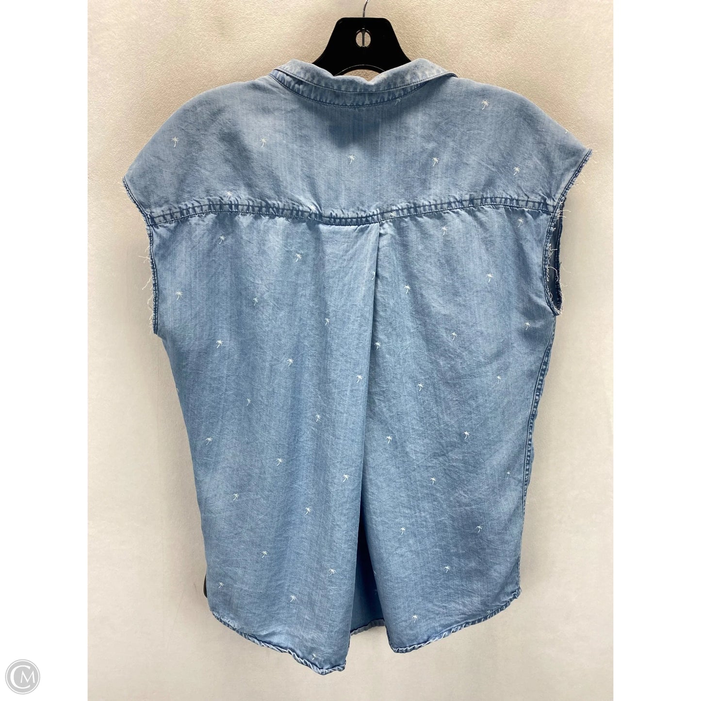 Top Sleeveless By Jachs Girlfirend In Blue & White, Size: S