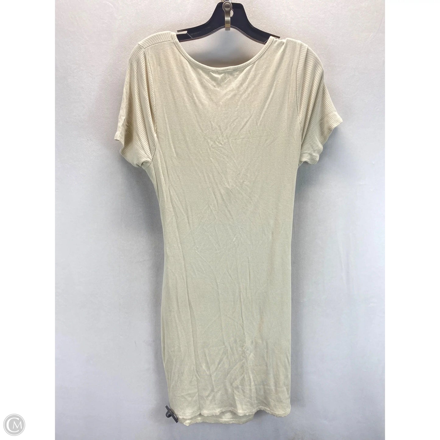 Dress Casual Midi By Fashion Nova In Ivory, Size: 1x