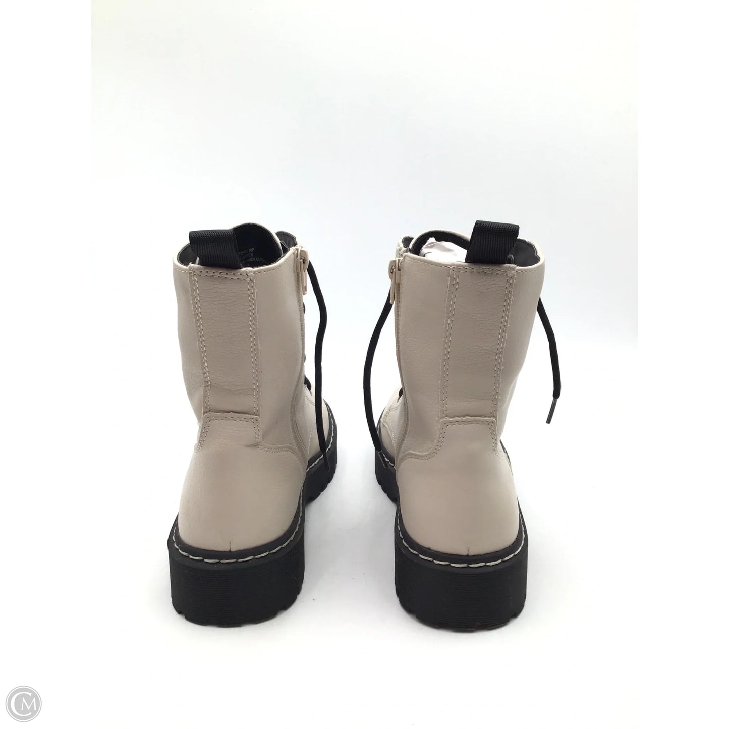 Boots Combat By Clothes Mentor In Beige, Size: 9.5