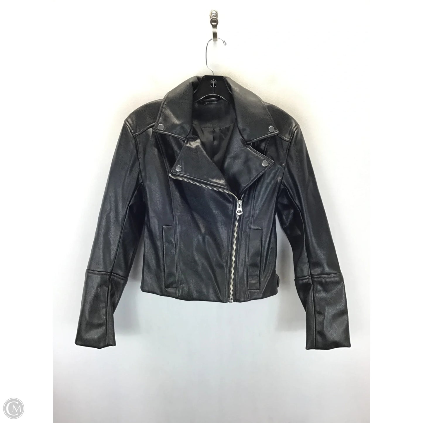 Jacket Moto By Divided In Black, Size: Xs