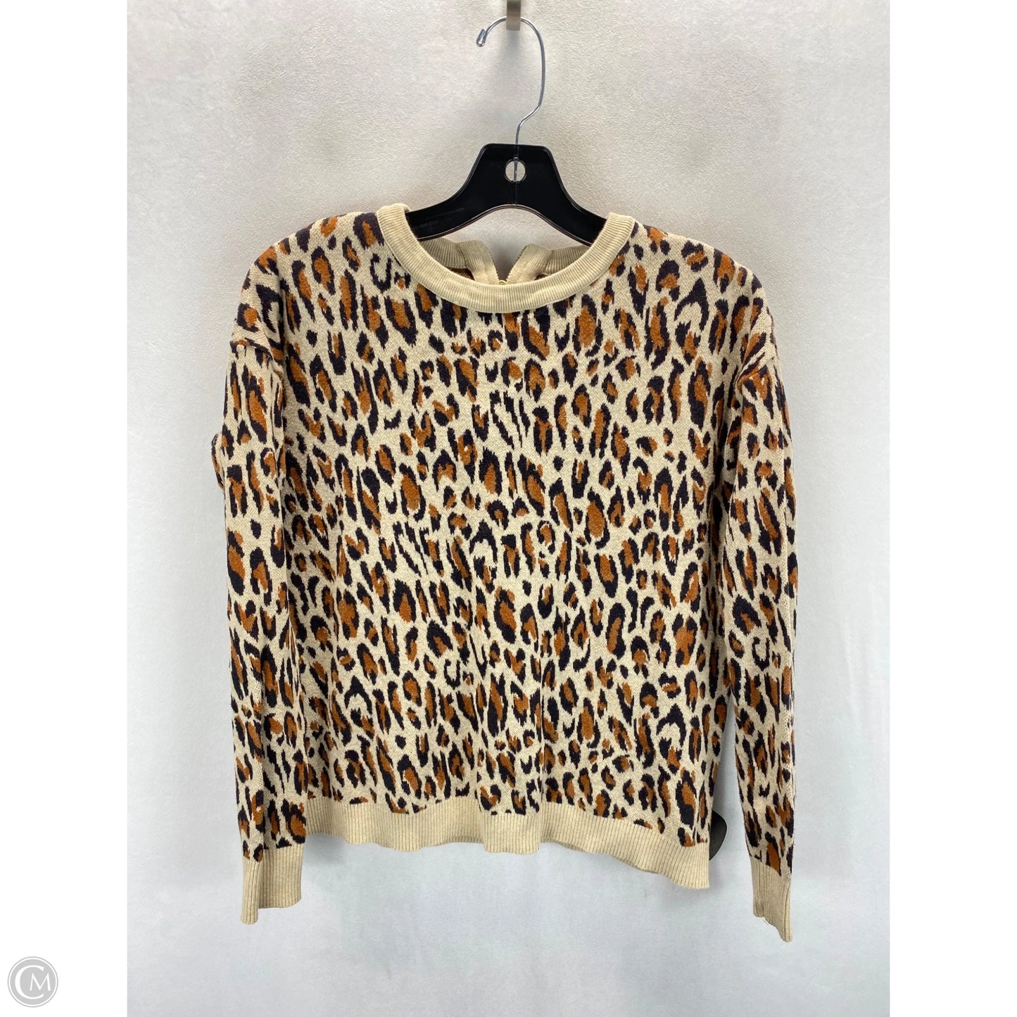 Sweater By H&m In Leopard Print, Size: Xs