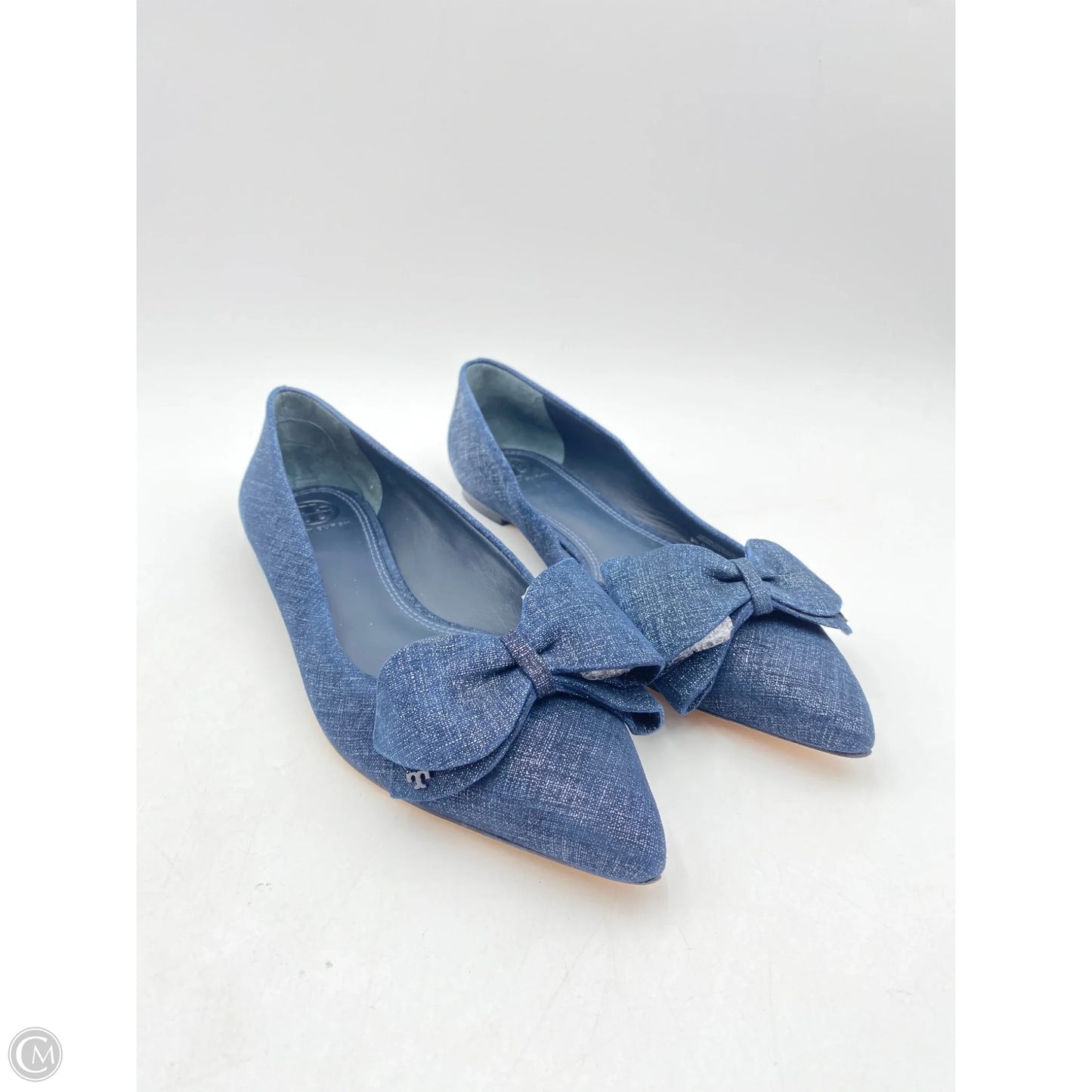 Shoes Designer By Tory Burch In Blue Denim, Size: 9.5