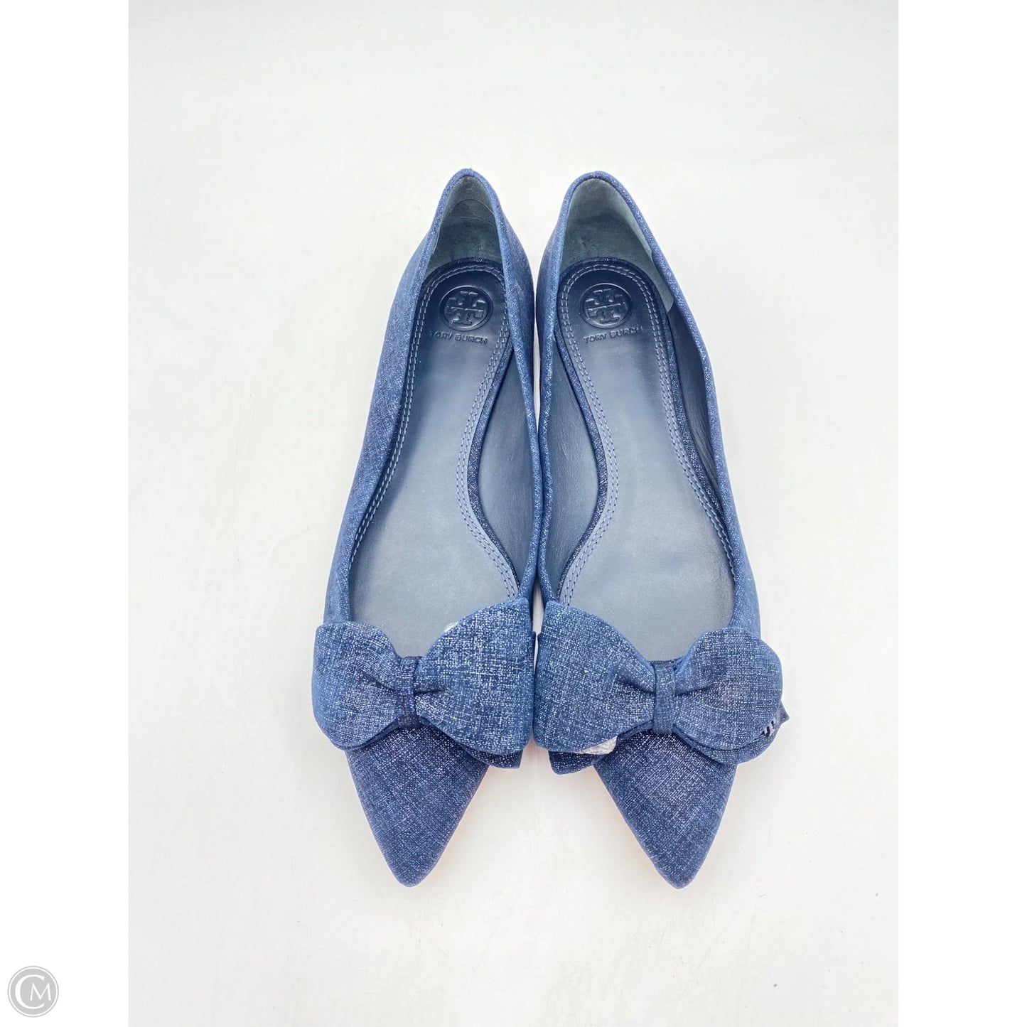 Shoes Designer By Tory Burch In Blue Denim, Size: 9.5