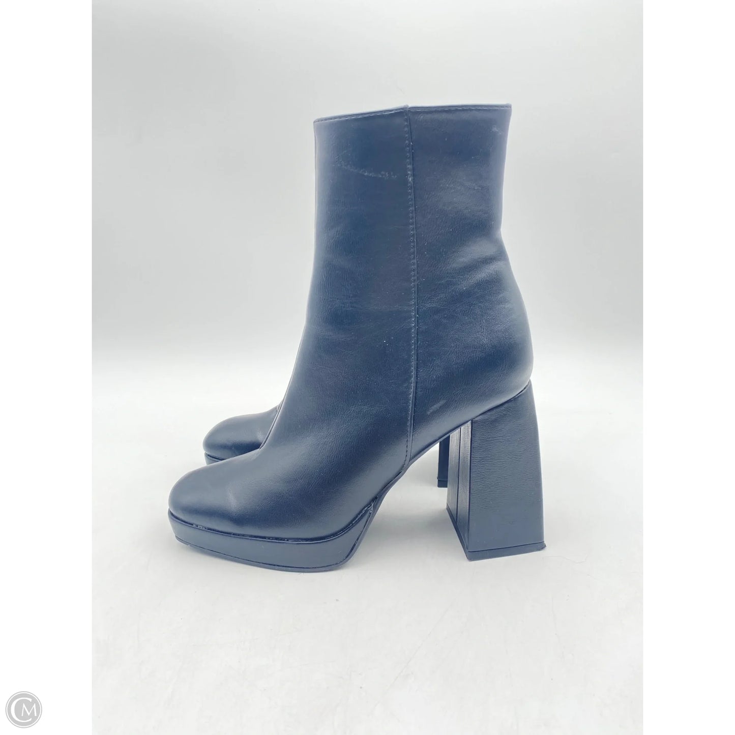 Boots Ankle Heels By Rouge In Black, Size: 7
