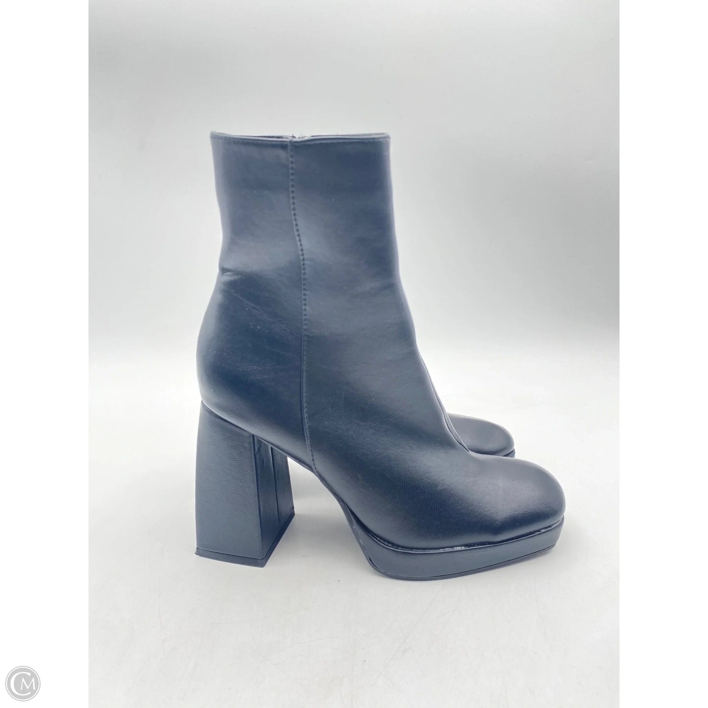 Boots Ankle Heels By Rouge In Black, Size: 7