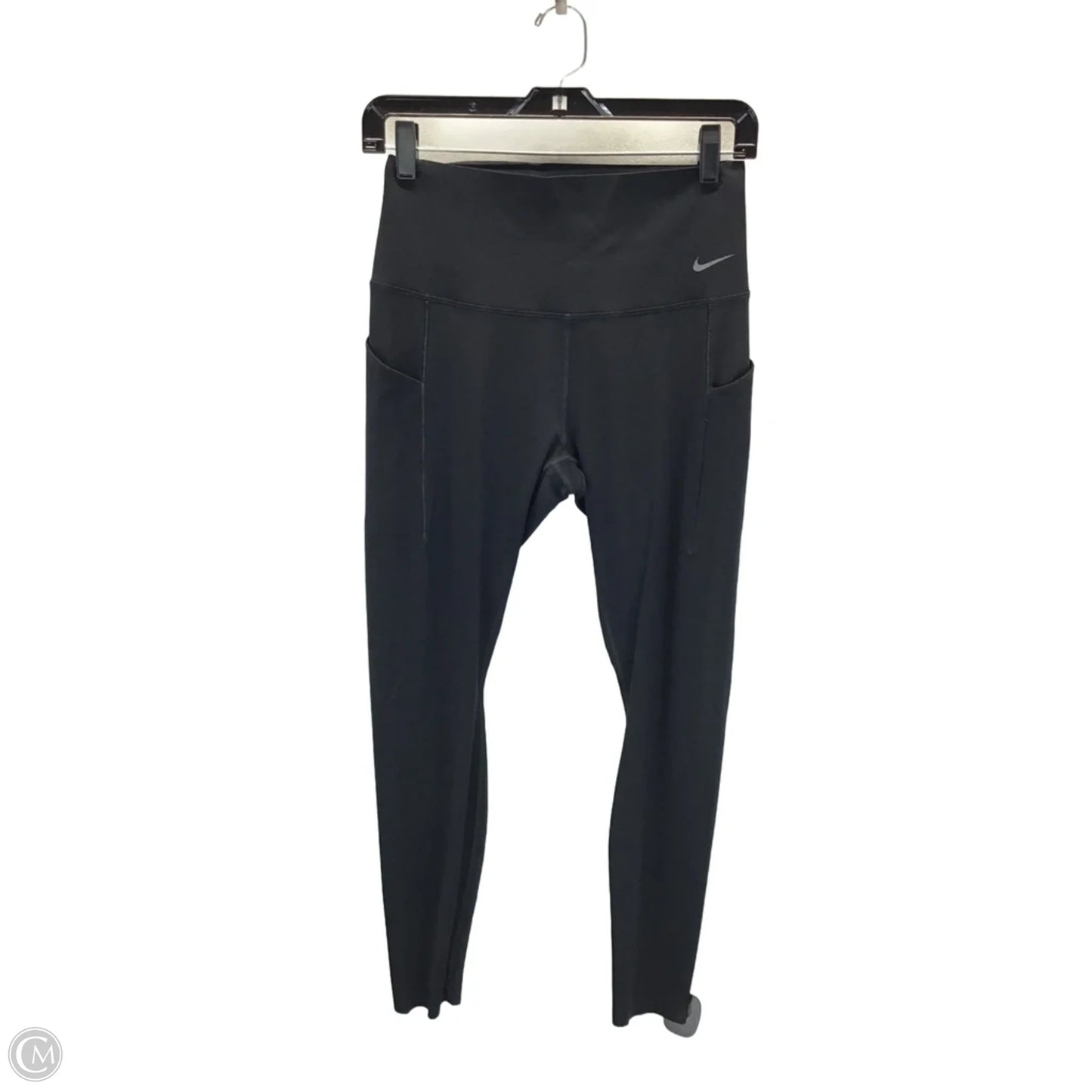 Athletic Leggings By Nike Apparel In Black, Size: M