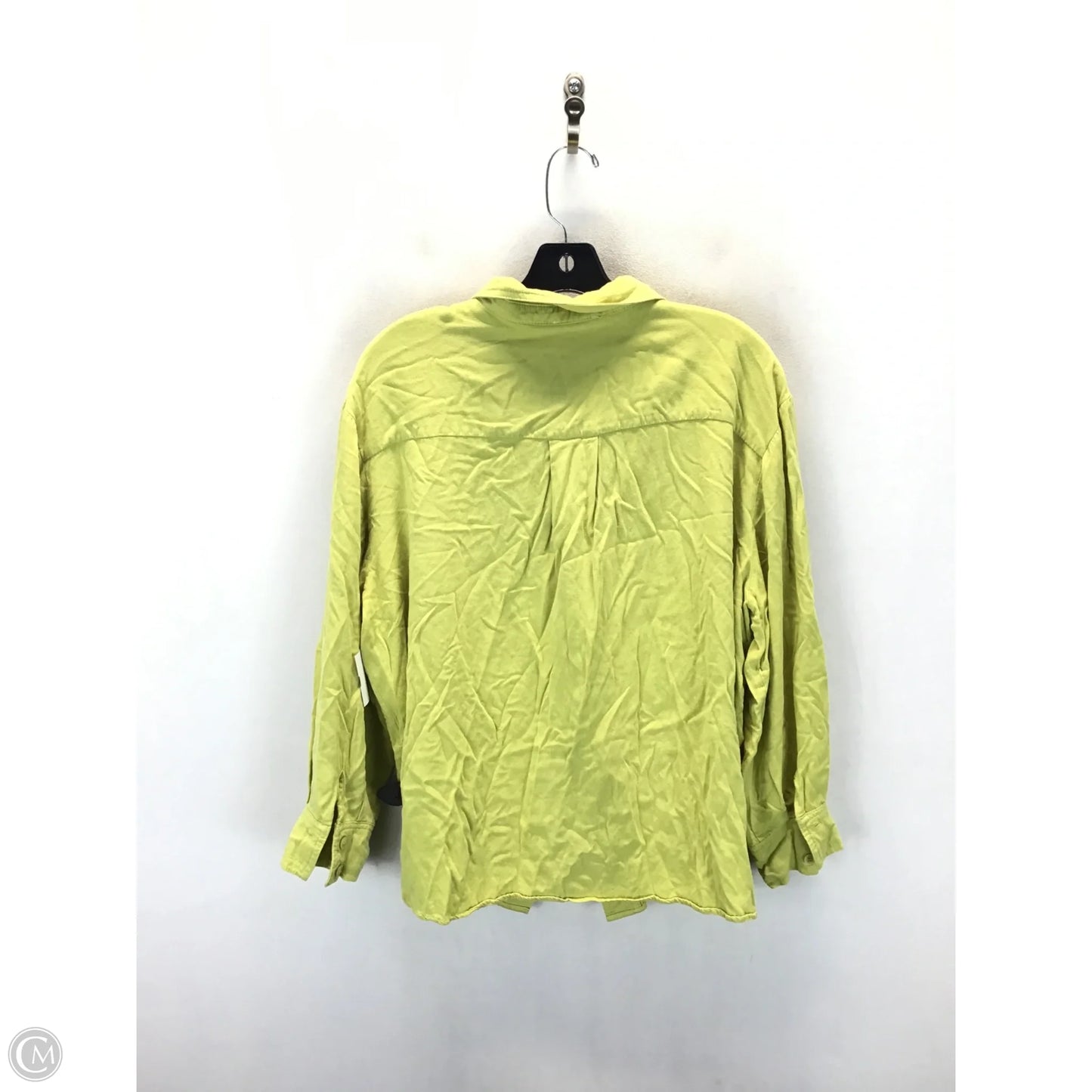 Top Long Sleeve By Clothes Mentor In Chartreuse, Size: M
