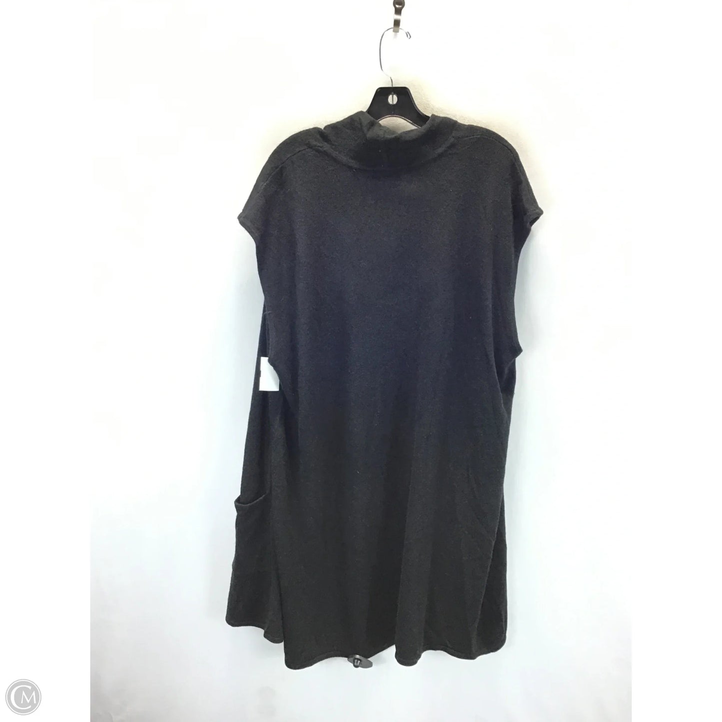 Vest Sweater By Clothes Mentor In Black, Size: 2x