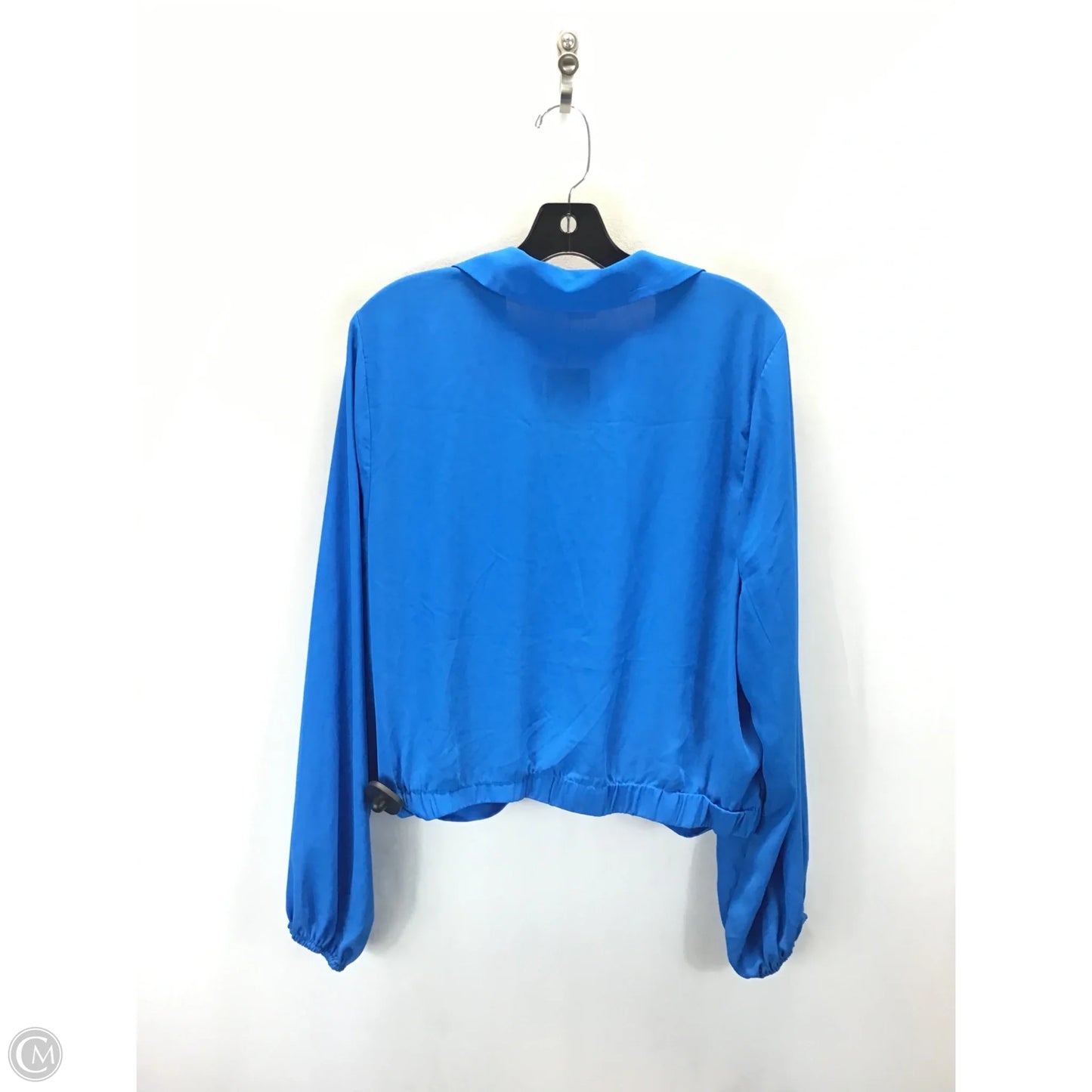 Blouse Long Sleeve By Clothes Mentor In Blue, Size: Xl