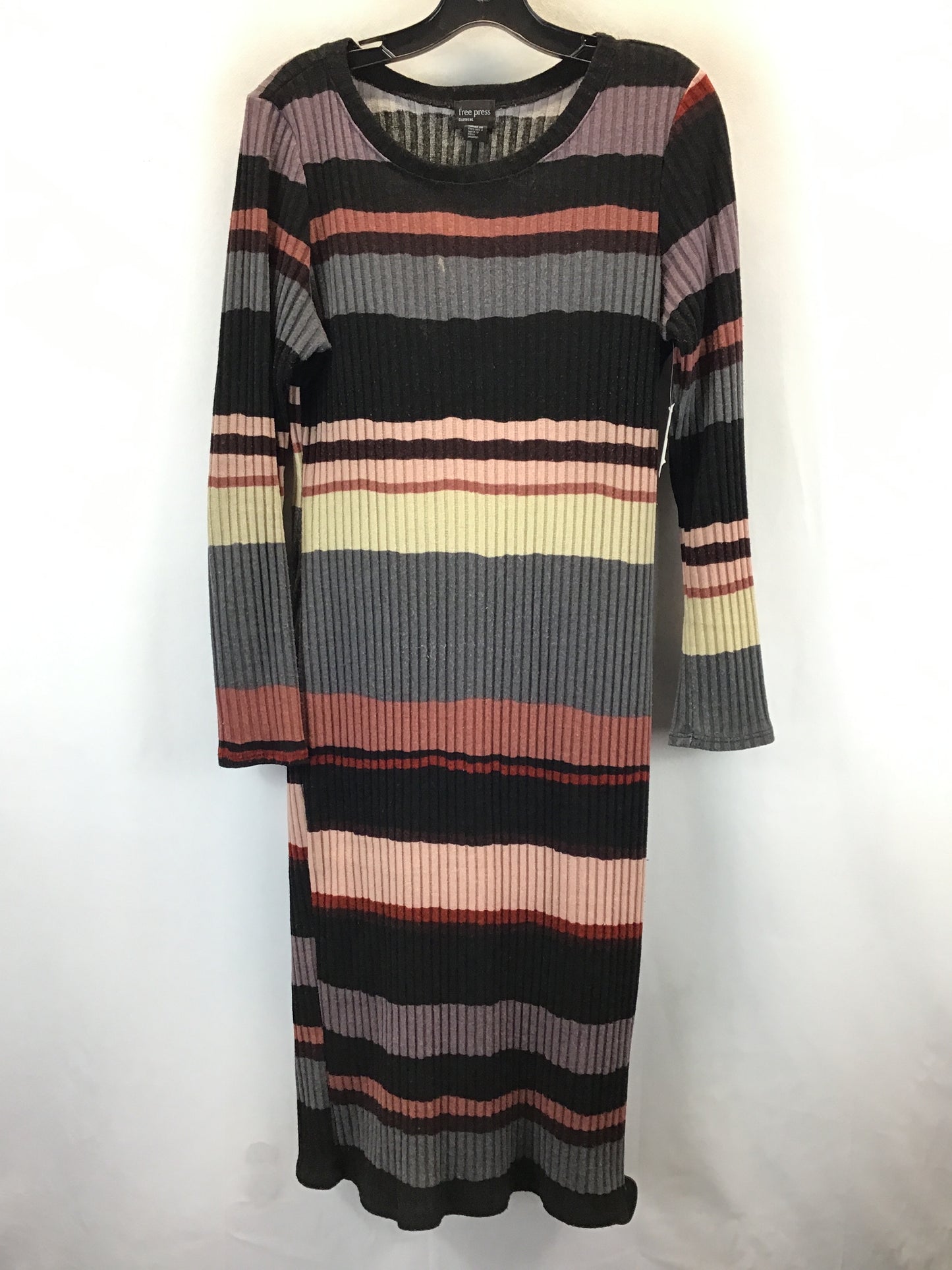 Dress Casual Midi By Free Press In Multi-colored, Size: L