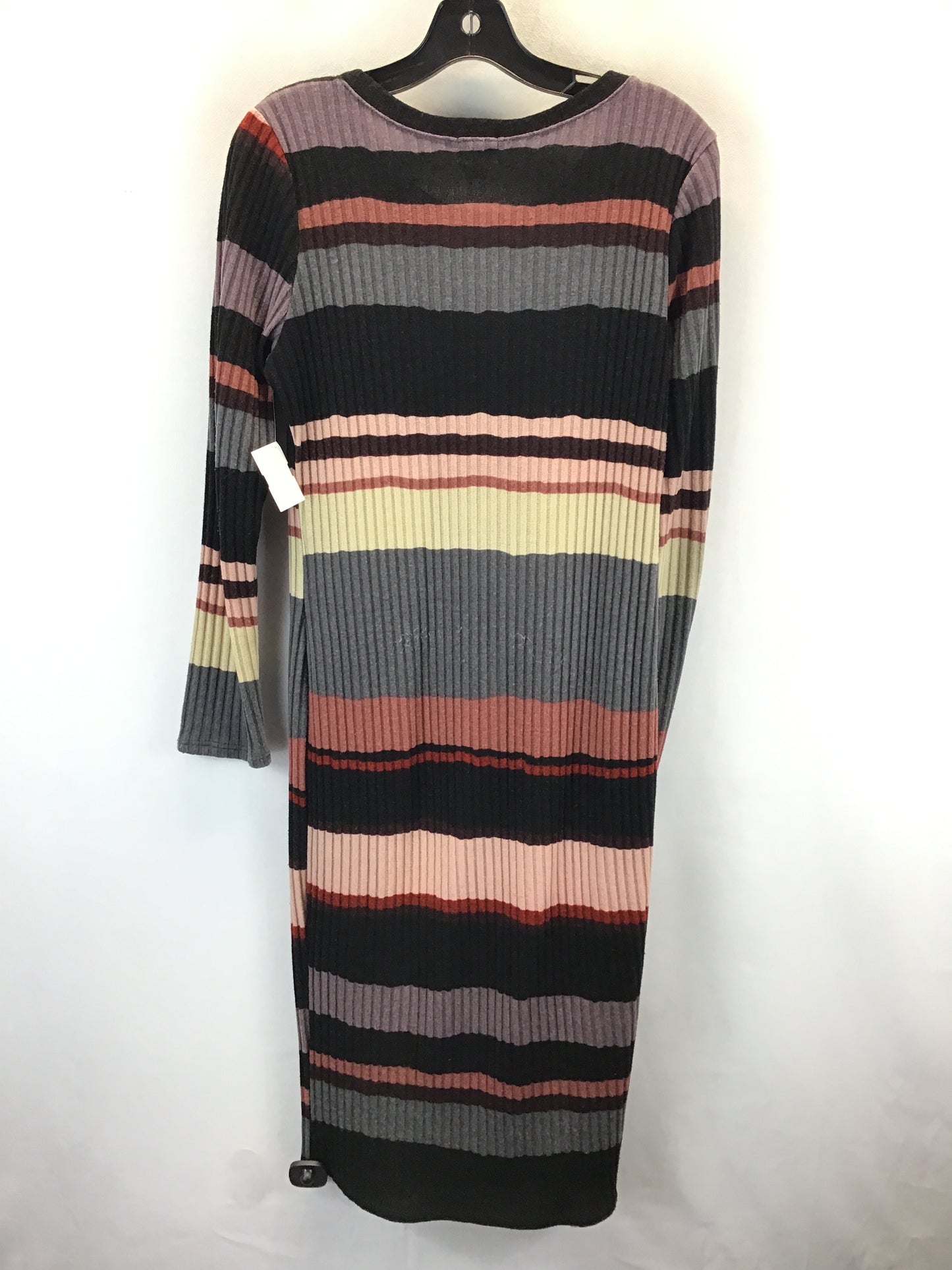 Dress Casual Midi By Free Press In Multi-colored, Size: L