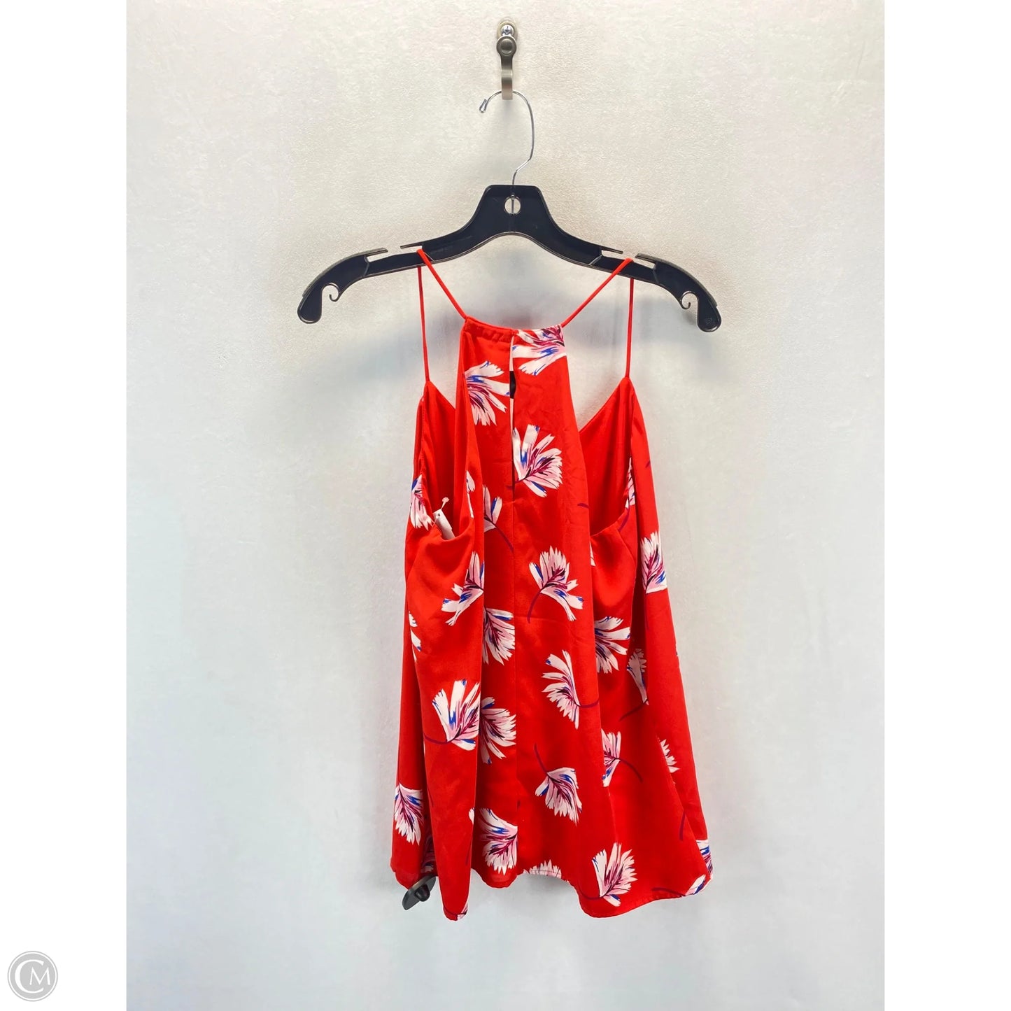 Top Sleeveless By Express In Red & White, Size: M