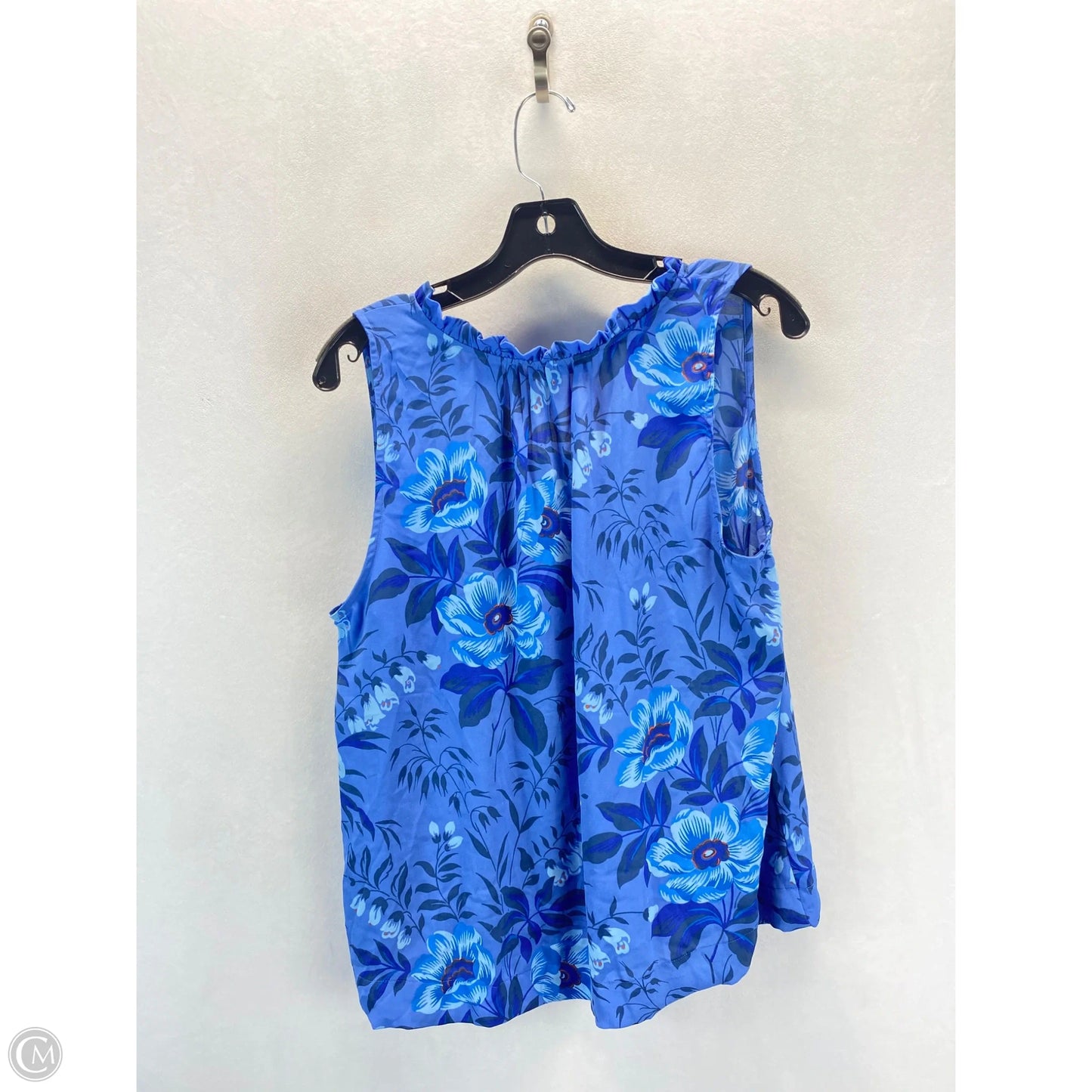 Top Sleeveless By Loft In Blue, Size: L