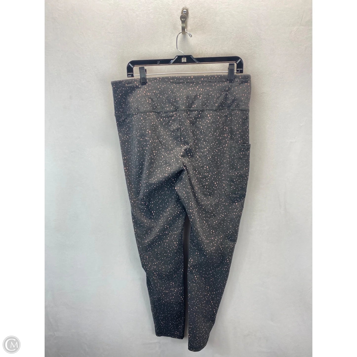 Athletic Leggings By Chicos In Grey, Size: L