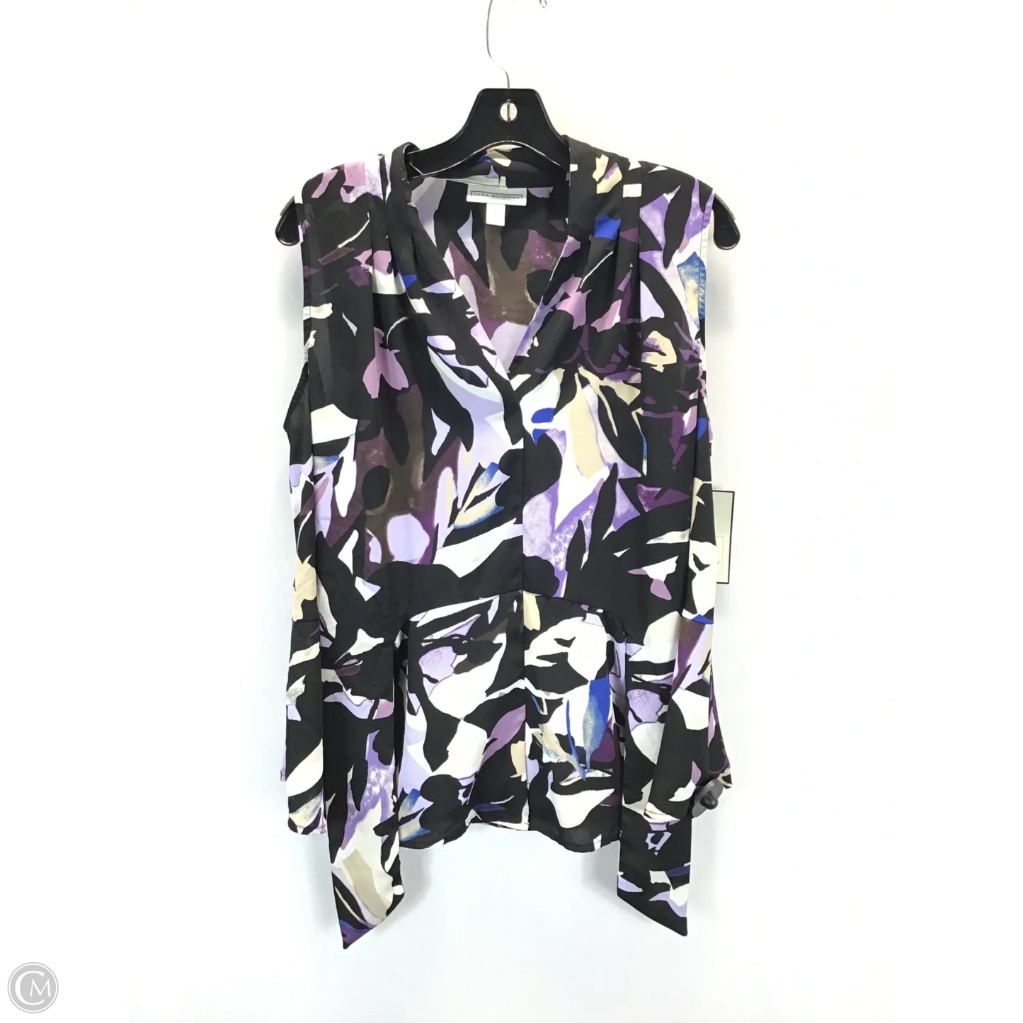Top Sleeveless By Dana Buchman In Multi-colored, Size: L