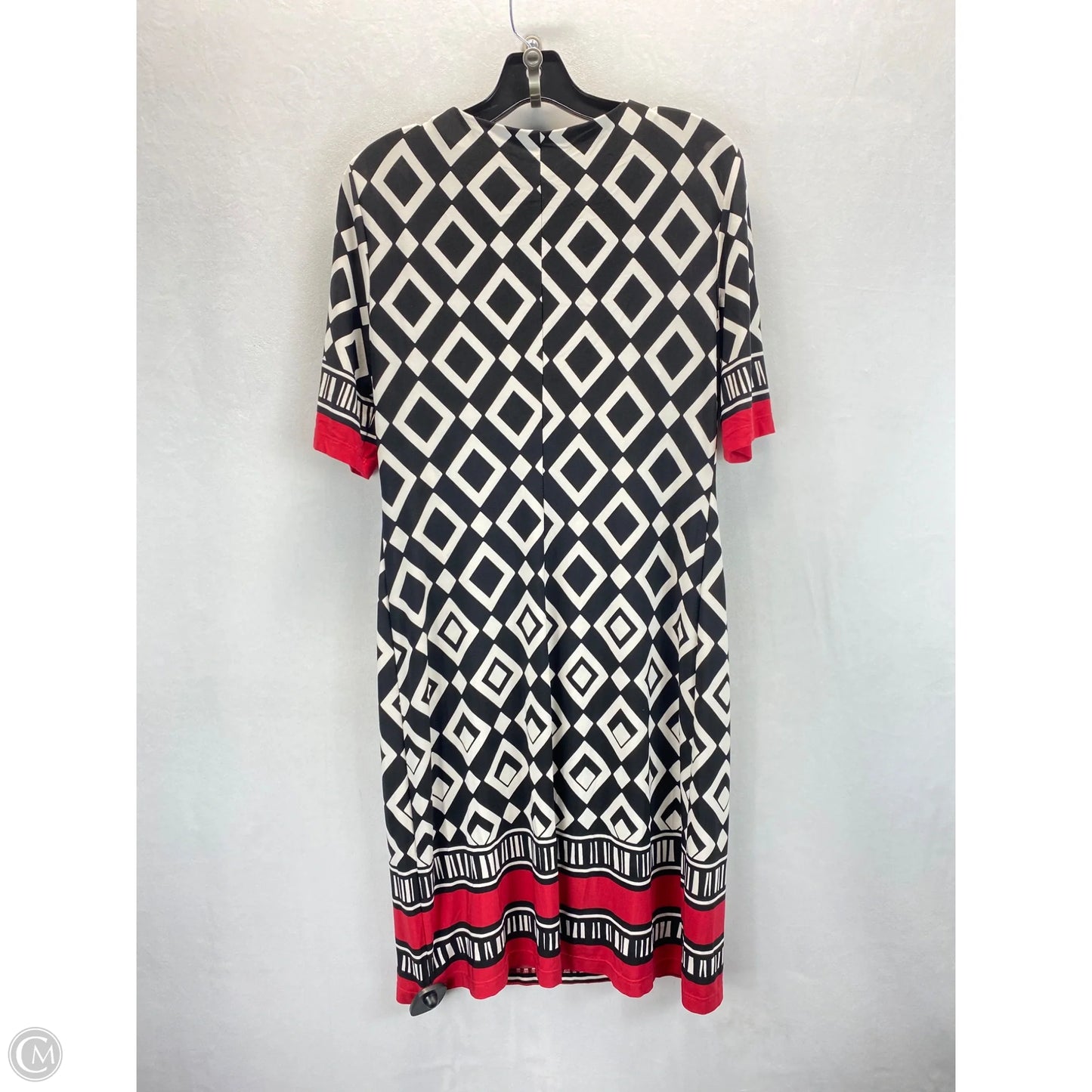 Dress Casual Midi By Clothes Mentor In Black & White, Size: 10