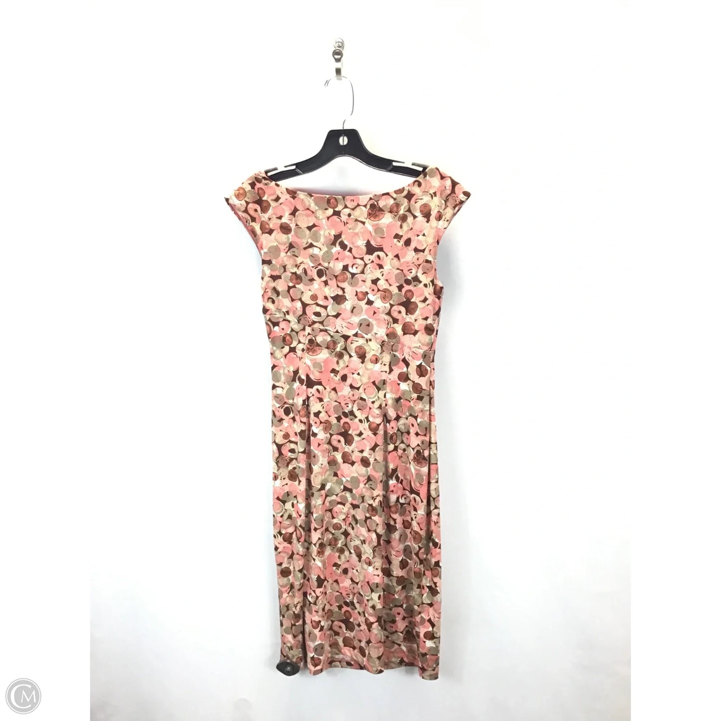 Dress Casual Midi By Connected Apparel In Brown & Pink, Size: 6
