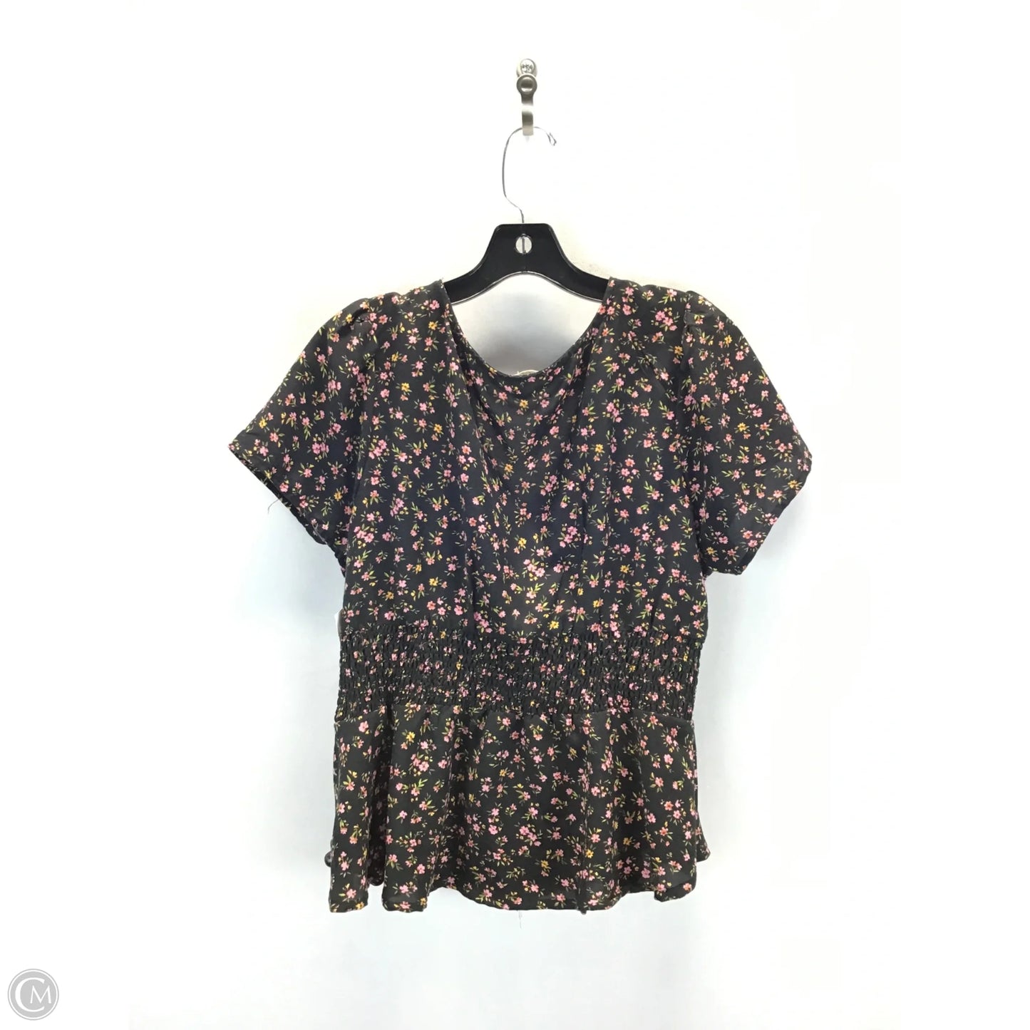 Top Short Sleeve By Blush In Floral Print, Size: Xl