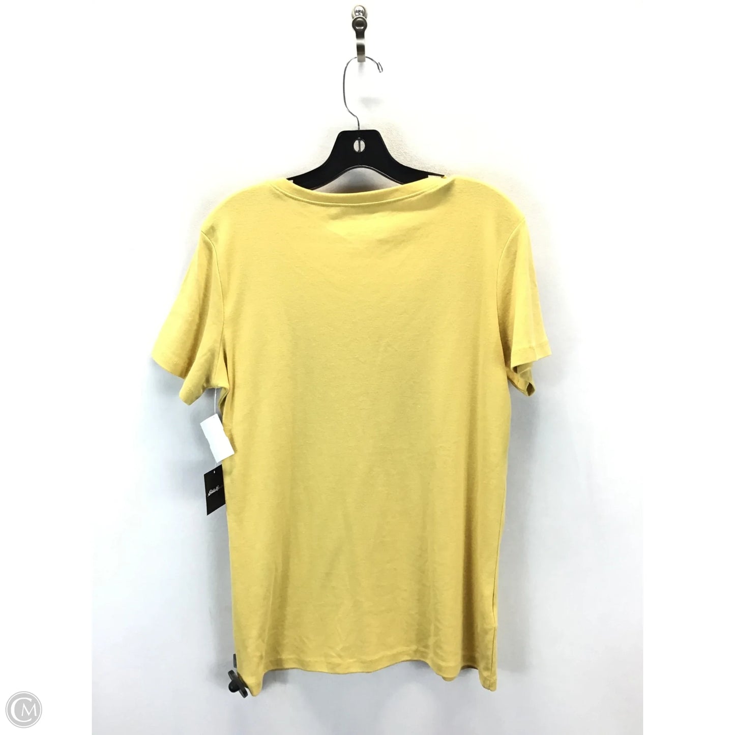 Top Short Sleeve By Eddie Bauer In Yellow, Size: Xl