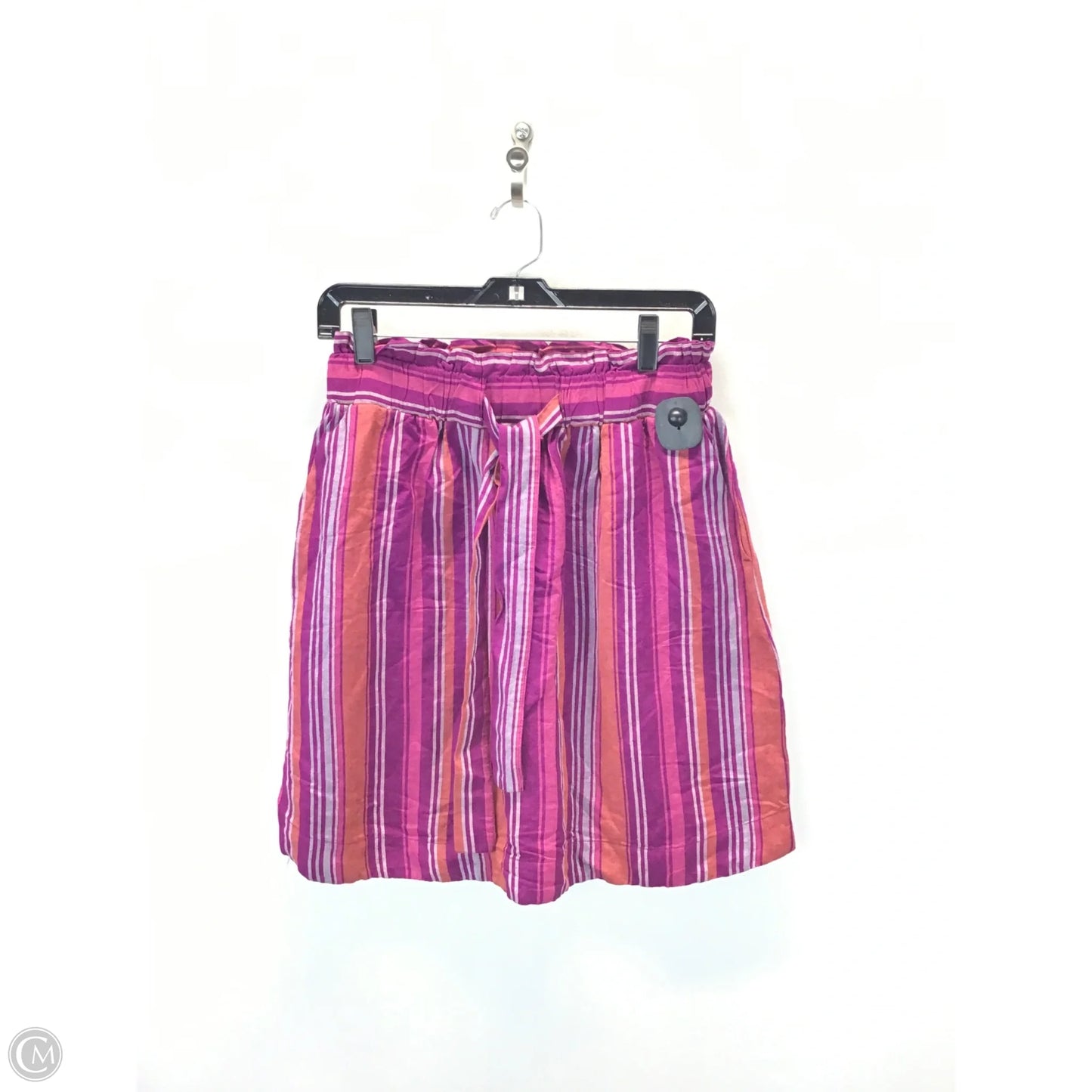 Skirt Midi By A New Day In Striped Pattern, Size: M