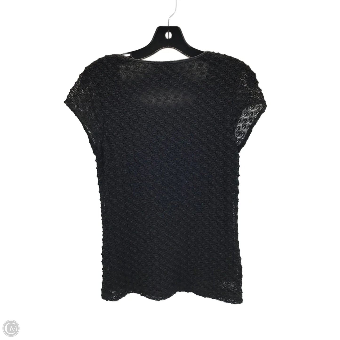Top Short Sleeve By Rafaella In Black, Size: S