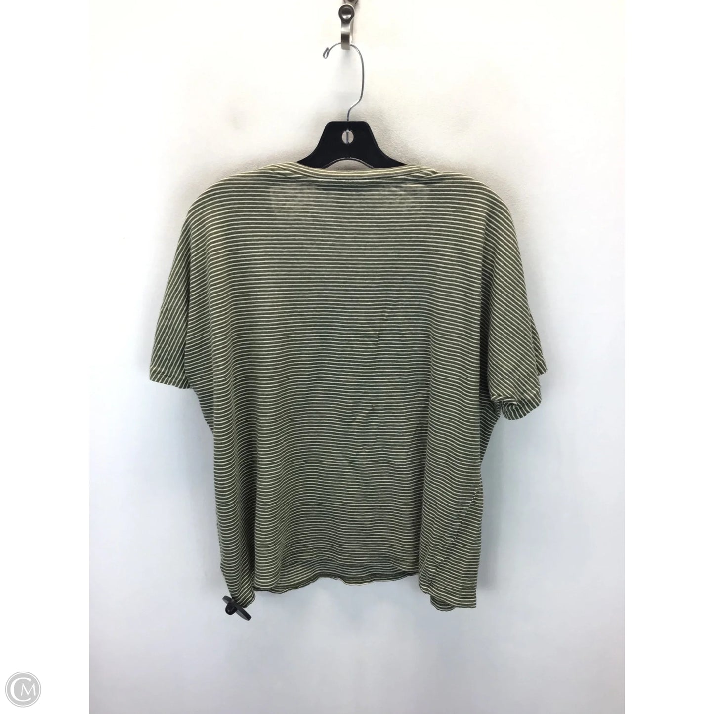 Top Short Sleeve By Ralph Lauren In Striped Pattern, Size: Xl