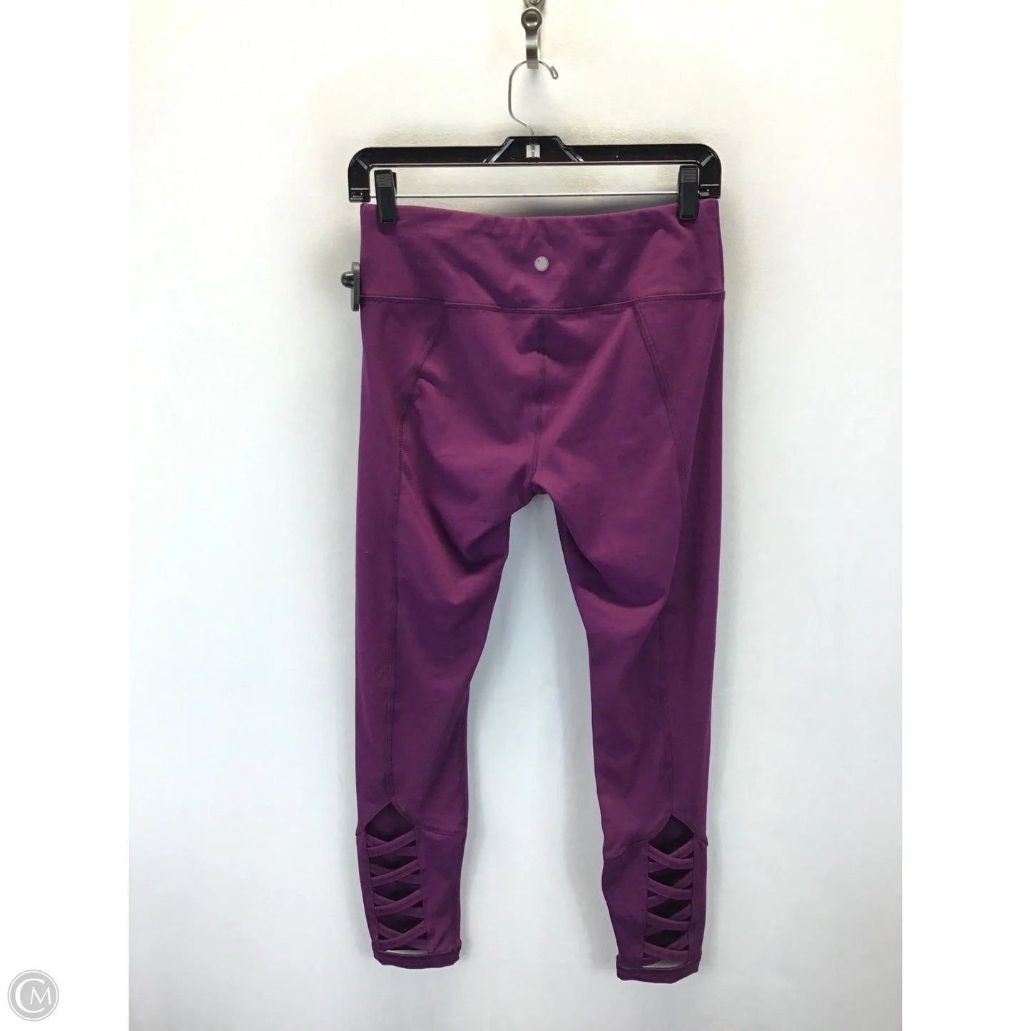 Athletic Leggings By Yogalicious In Purple, Size: M