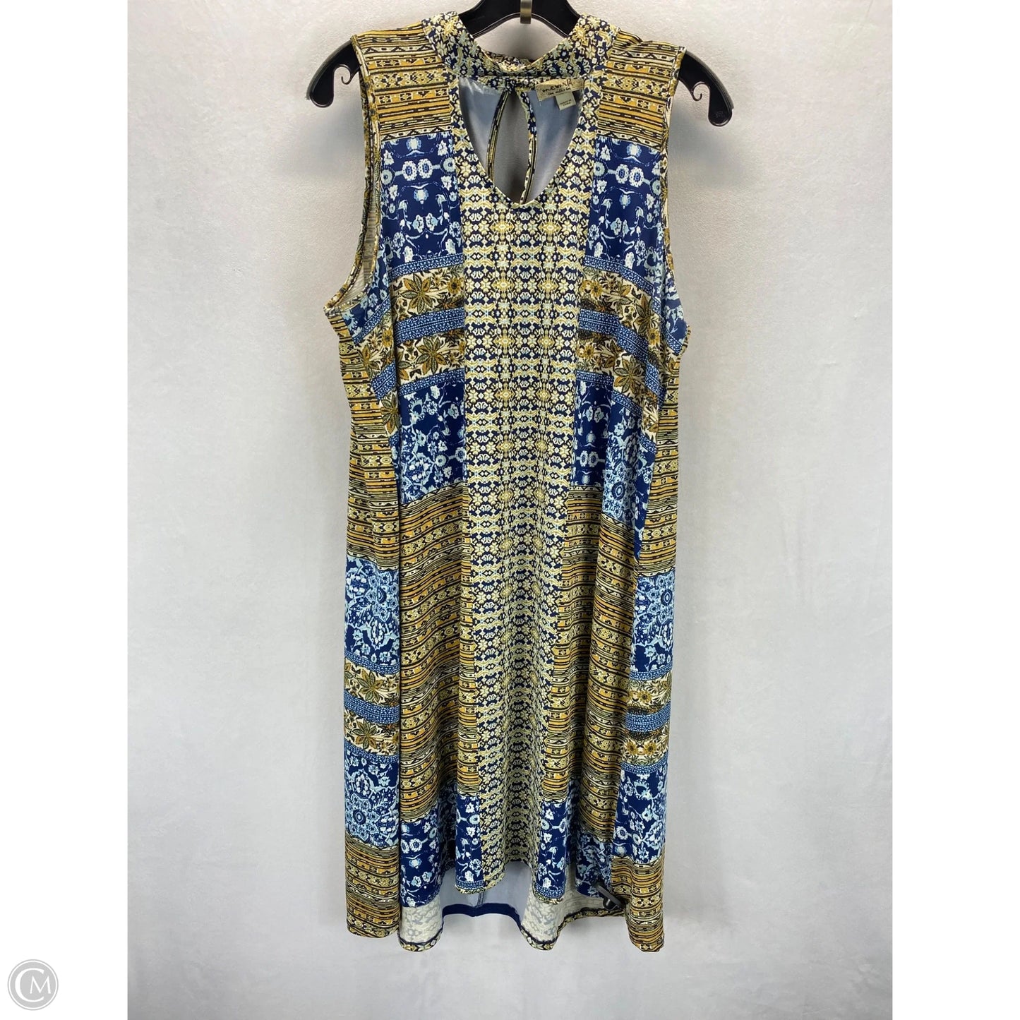 Dress Casual Midi By One World In Multi-colored, Size: L