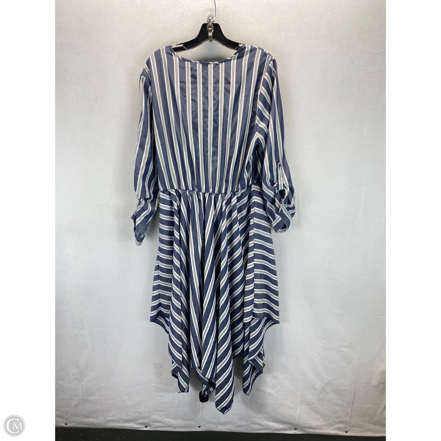 Dress Casual Midi By Mlle Gabrielle In Striped Pattern, Size: 2x
