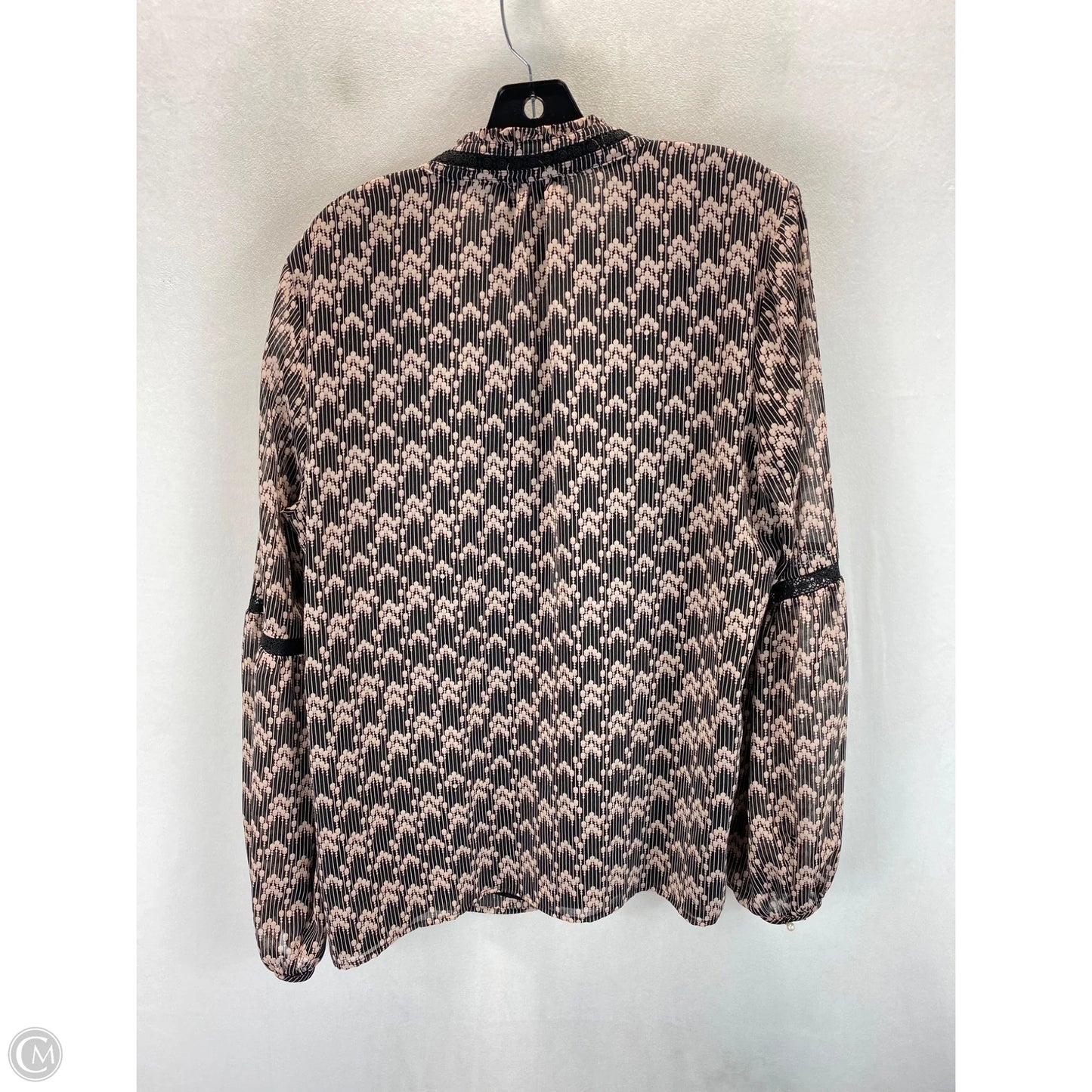 Top Long Sleeve Designer By Karl Lagerfeld In Multi-colored, Size: L