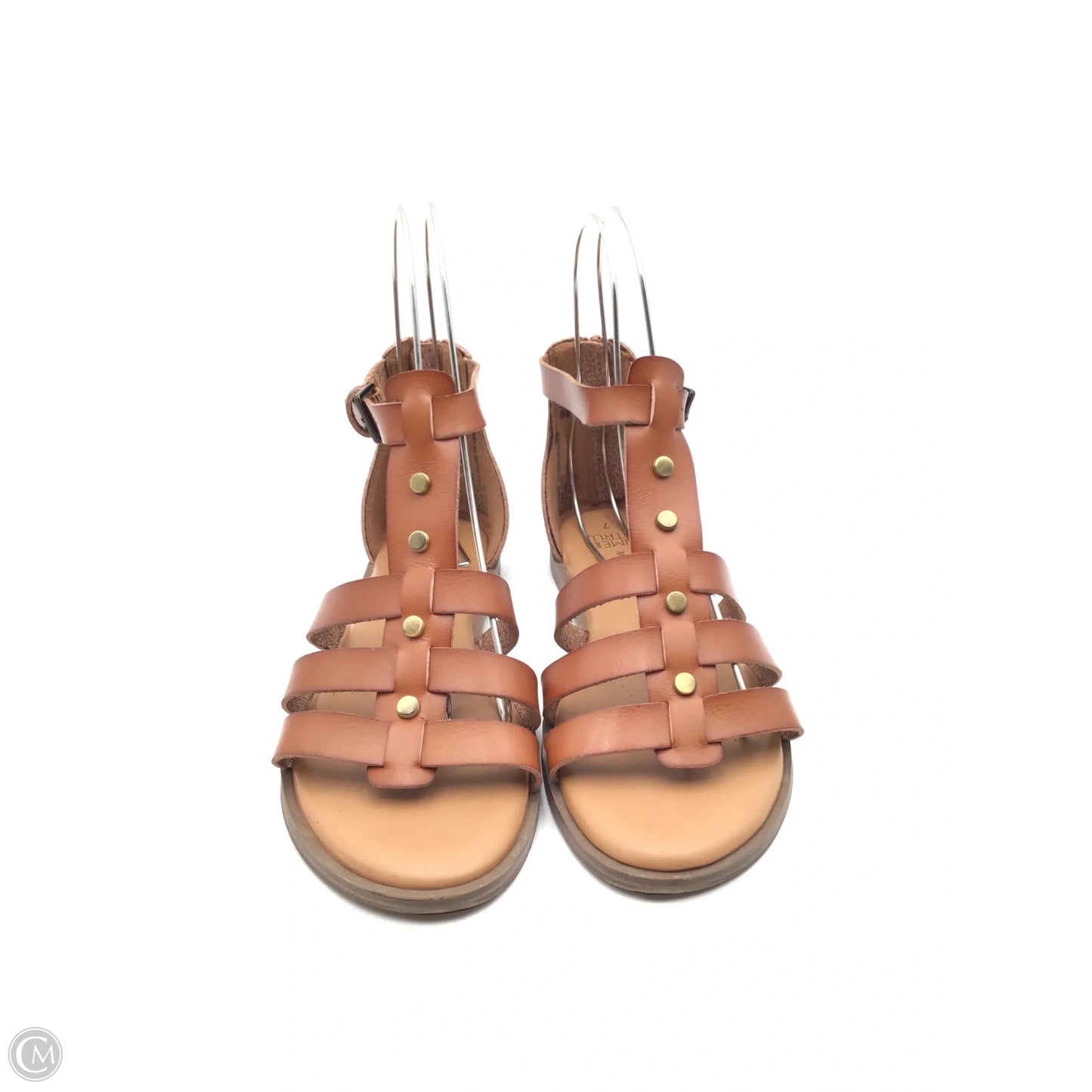 Sandals Flats By Time And Tru In Brown, Size: 7