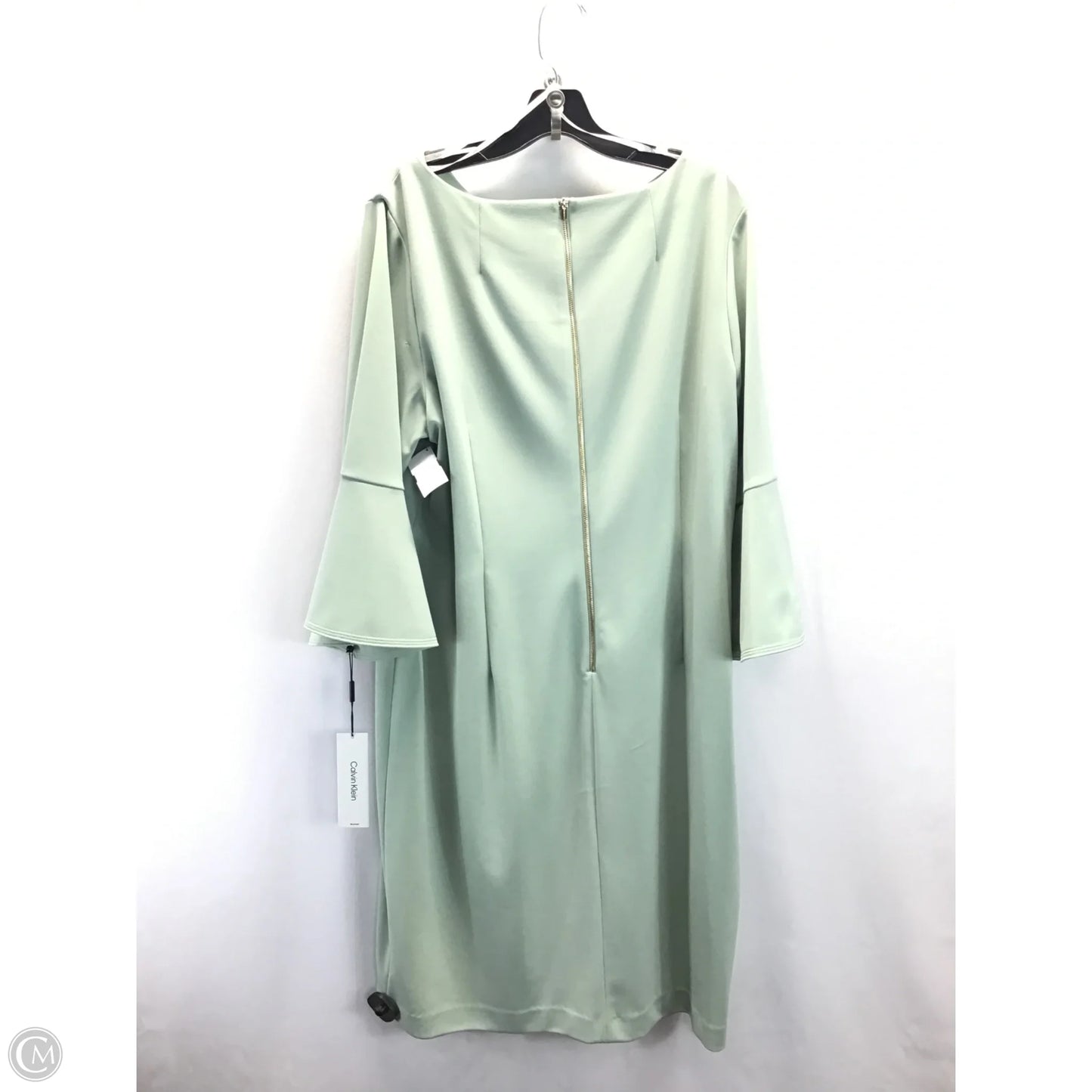 Dress Casual Midi By Calvin Klein In Green, Size: 20
