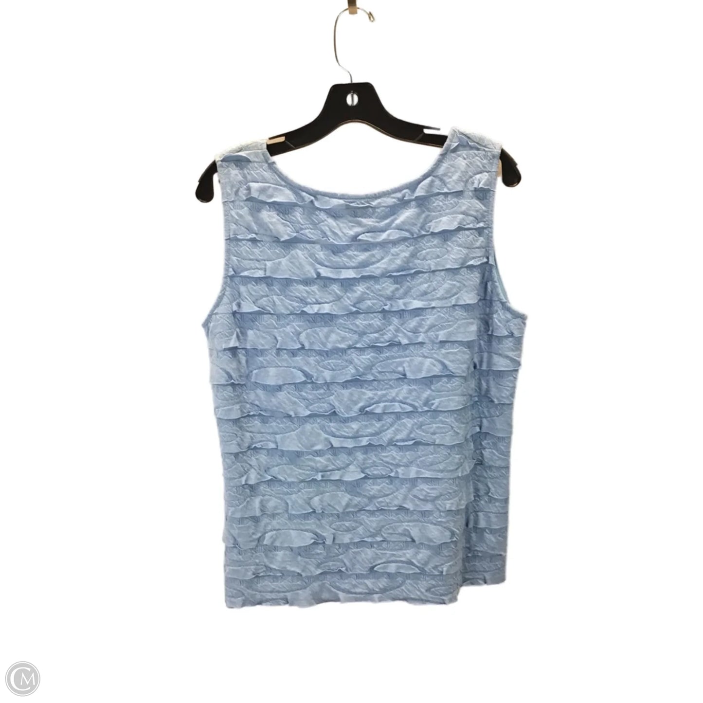 Top Sleeveless By Hearts Of Palm In Blue, Size: L