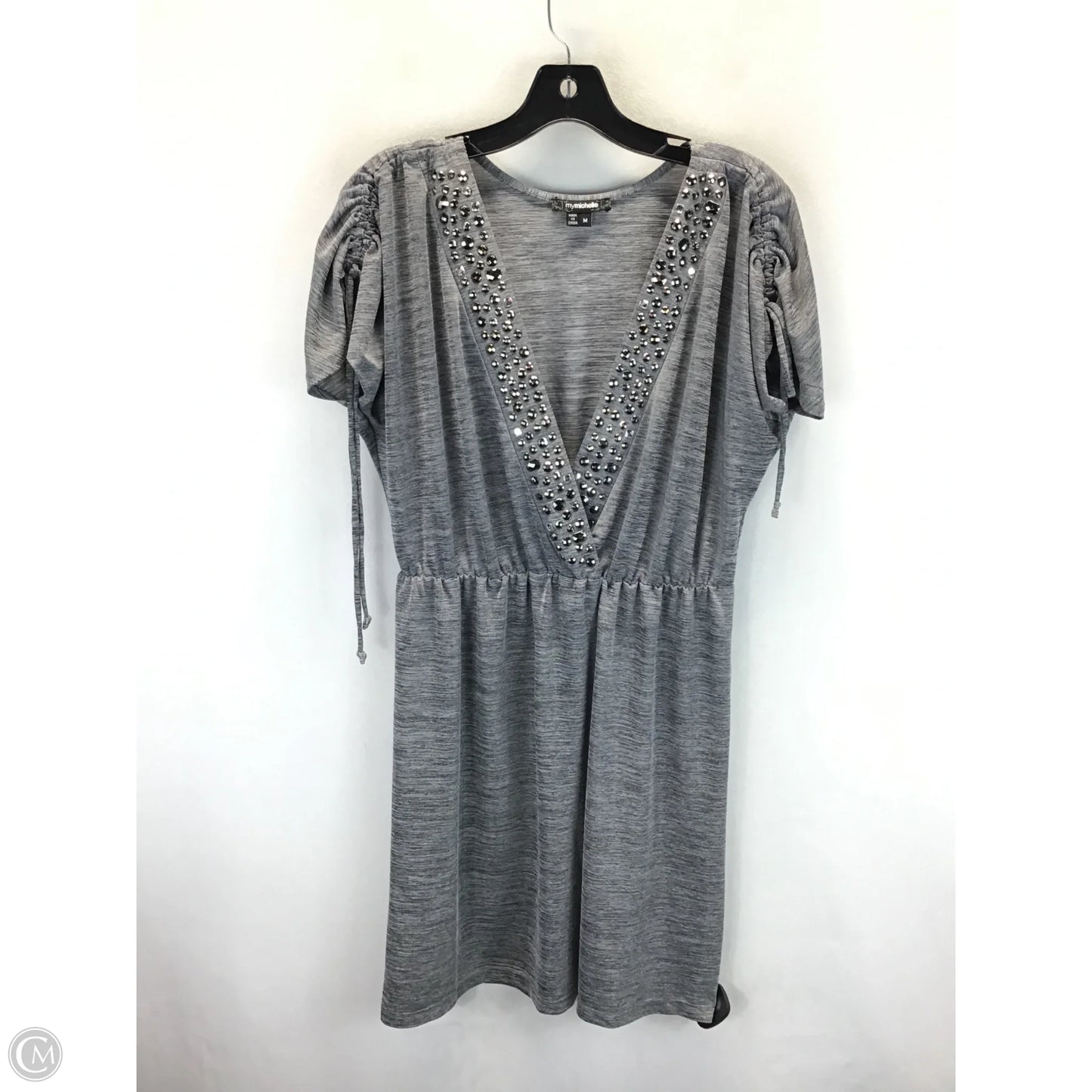 Dress Casual Midi By Clothes Mentor In Grey, Size: M