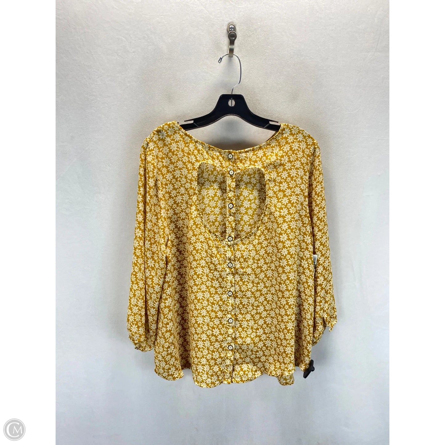 Top Long Sleeve By Forever 21 In Floral Print, Size: Xl