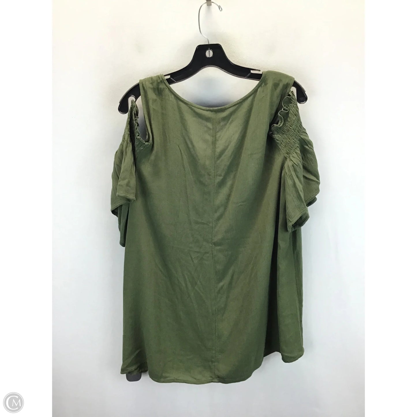 Top Short Sleeve By Ana In Green, Size: L