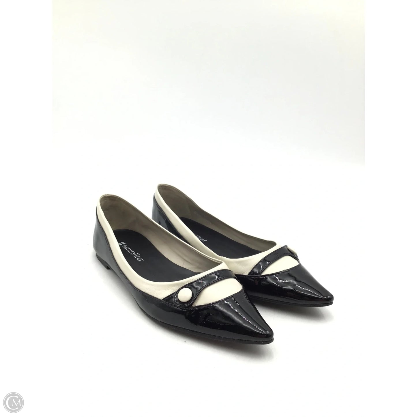 Shoes Flats By Naturalizer In Black & Cream, Size: 7.5