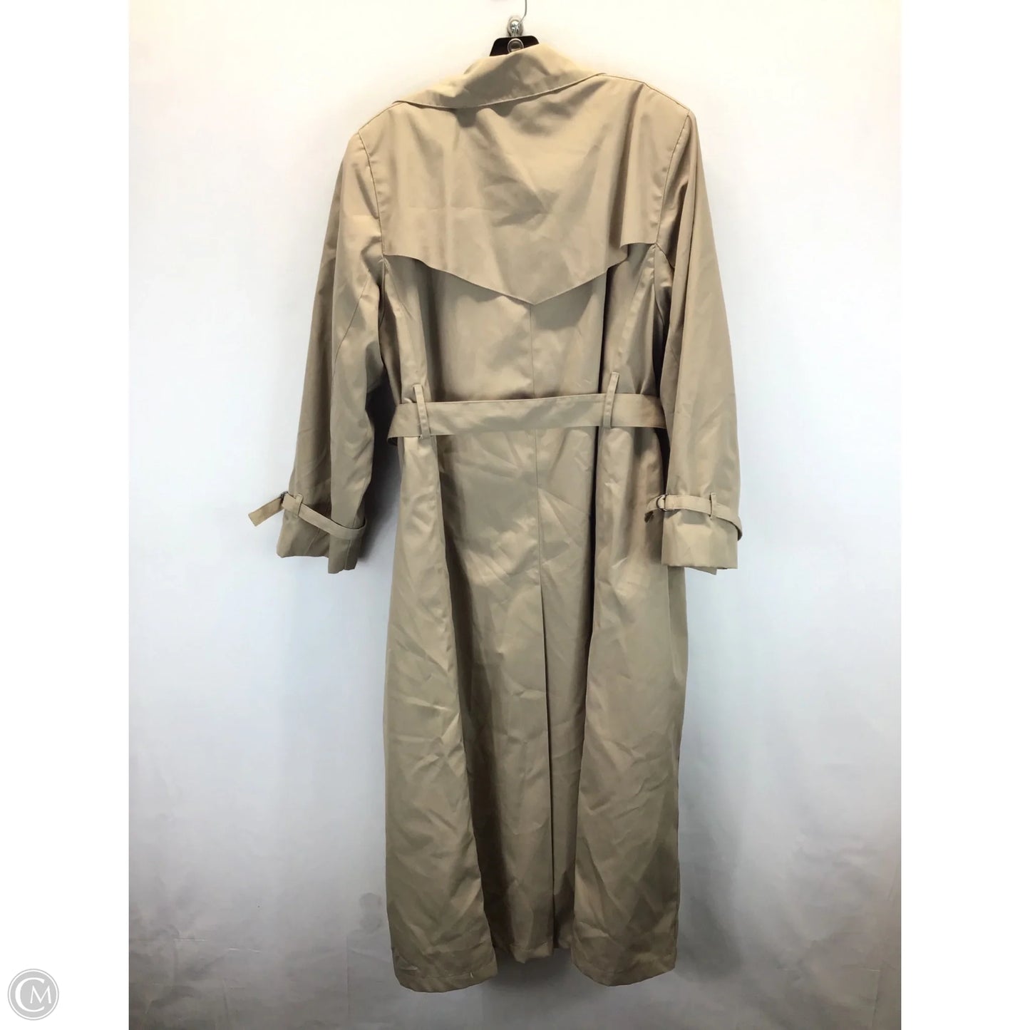 Coat Trench Coat By Clothes Mentor In Tan, Size: 12